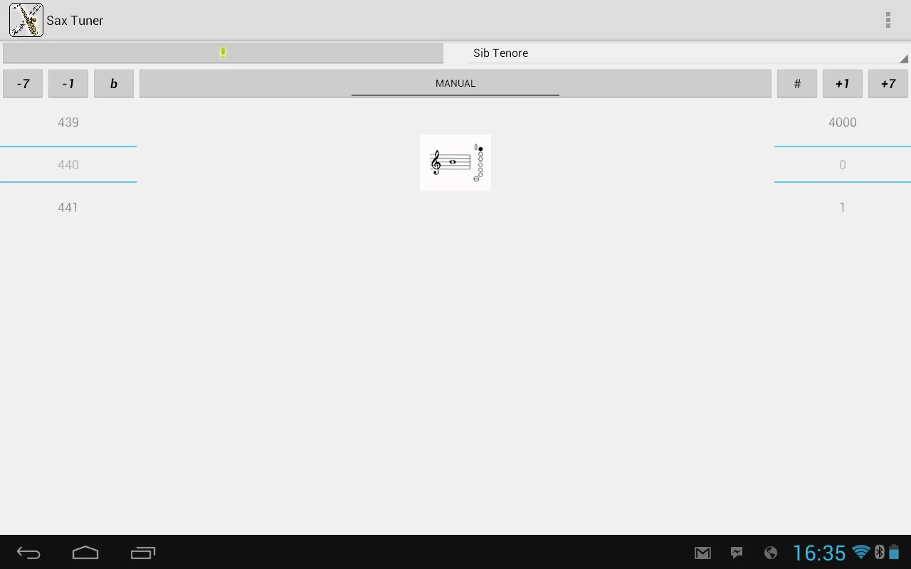 Sax Tuner Demo | Indus Appstore | Screenshot