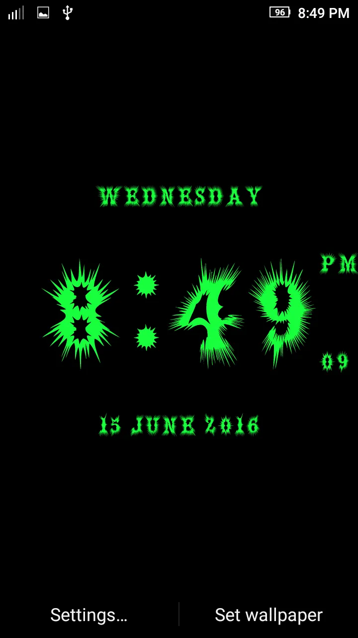 LED Horror Digital Clock LWP | Indus Appstore | Screenshot