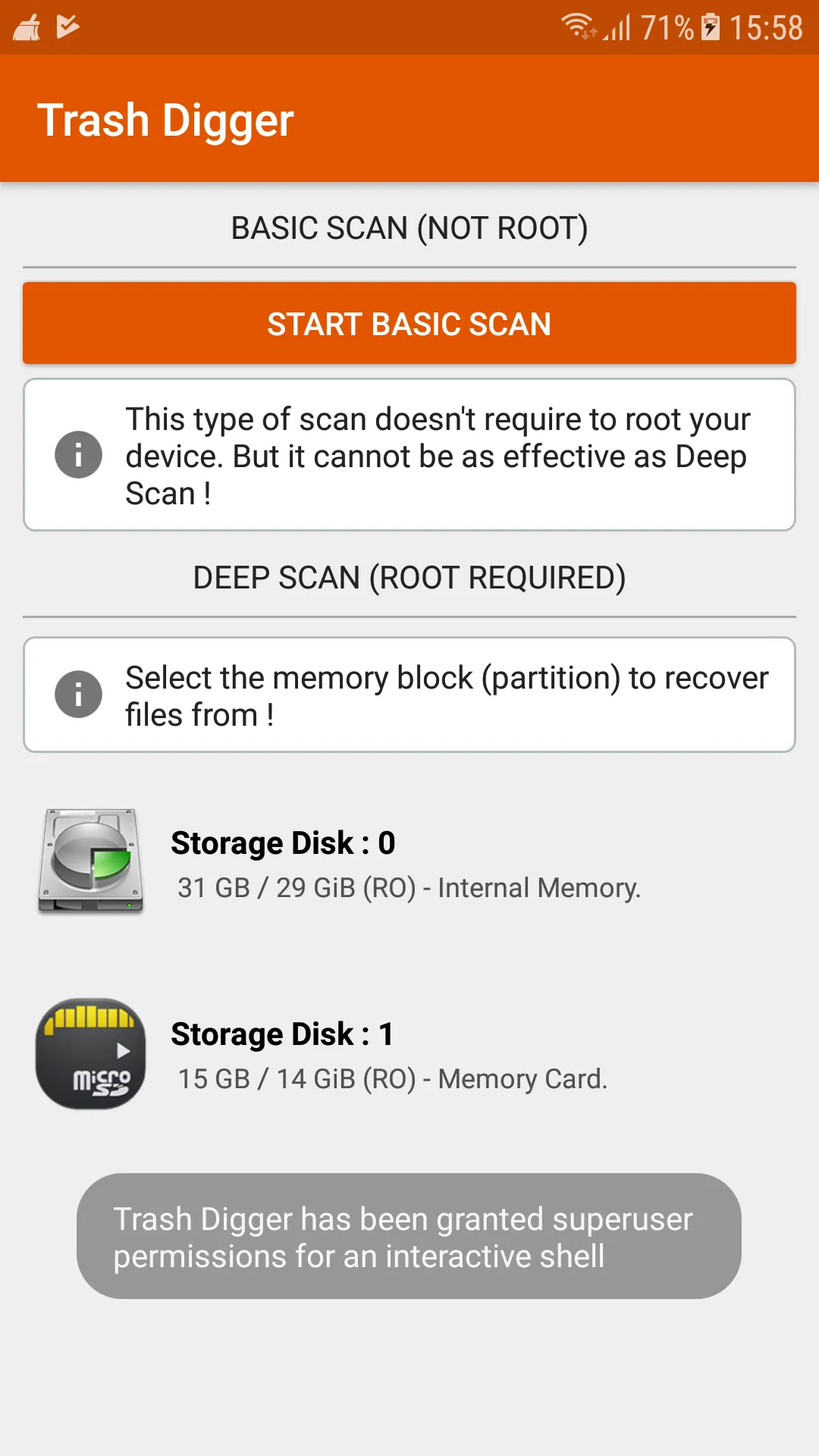 TrashDigger : Files Recovery | Indus Appstore | Screenshot