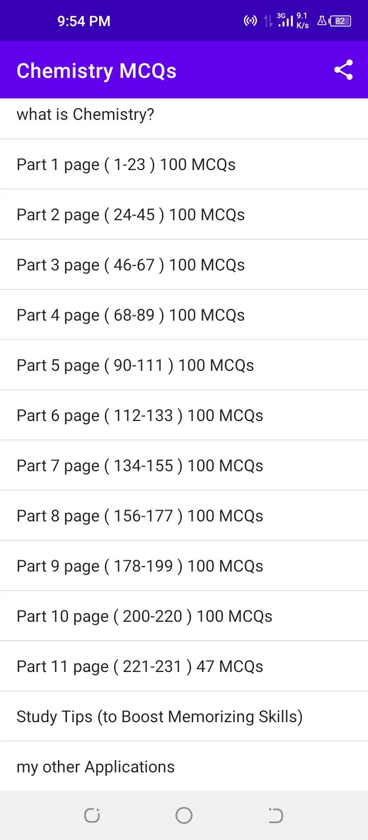 Chemistry MCQs offline | Indus Appstore | Screenshot