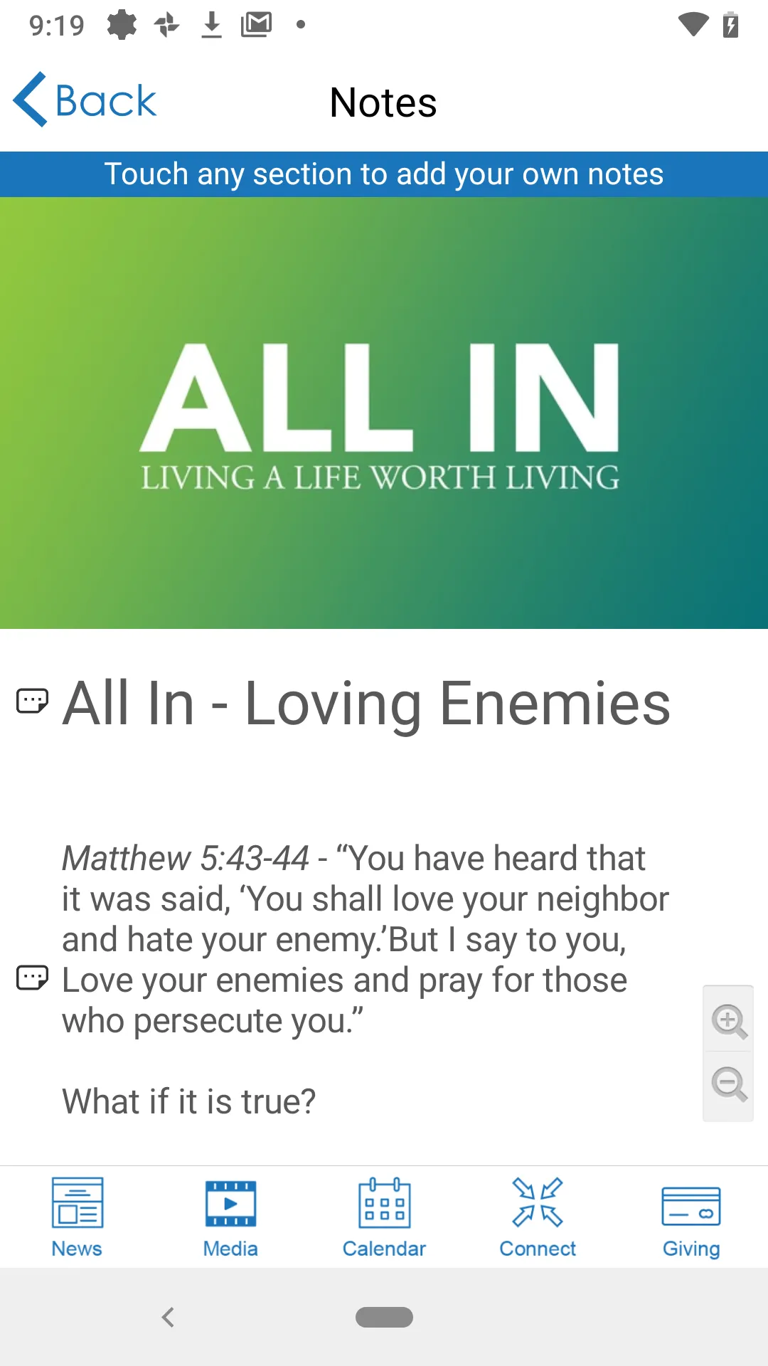 Grace Church Perrysburg | Indus Appstore | Screenshot