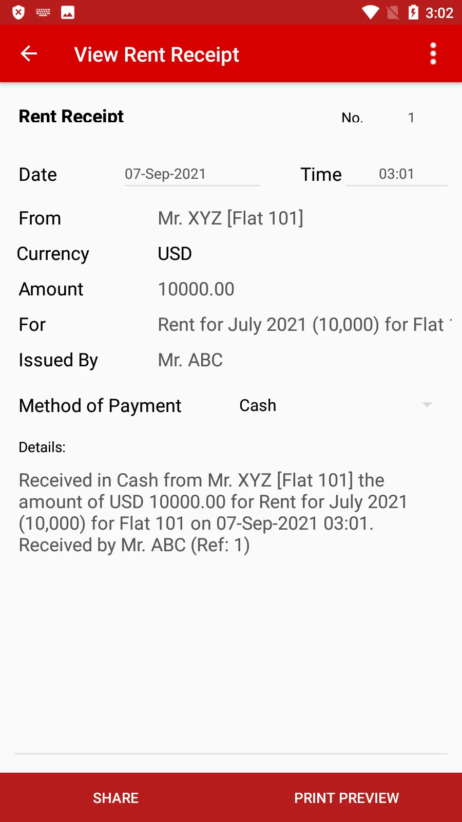 Rent Receipt | Indus Appstore | Screenshot