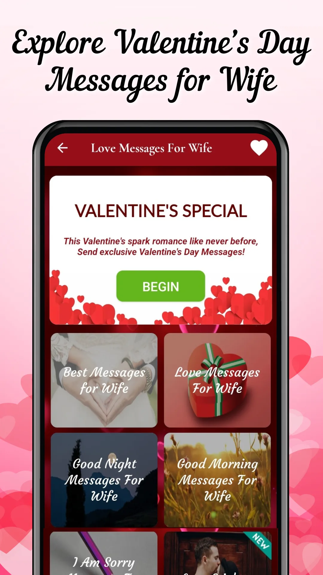 Valentines Day Wishes for Wife | Indus Appstore | Screenshot