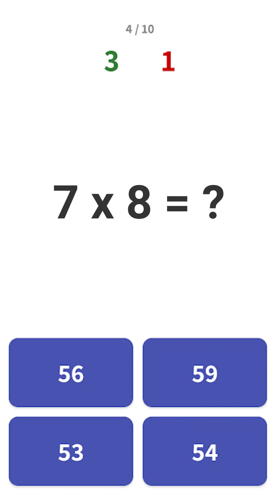 Multiplication Games Math quiz | Indus Appstore | Screenshot