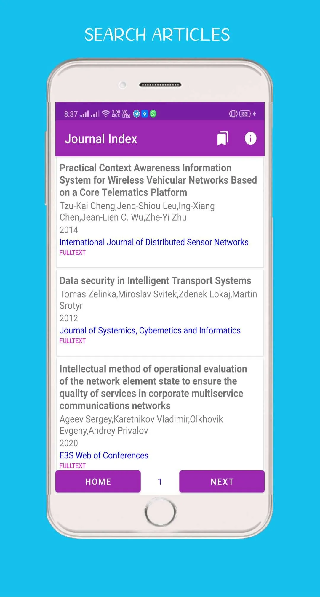 Journal Index - Research Paper | Indus Appstore | Screenshot