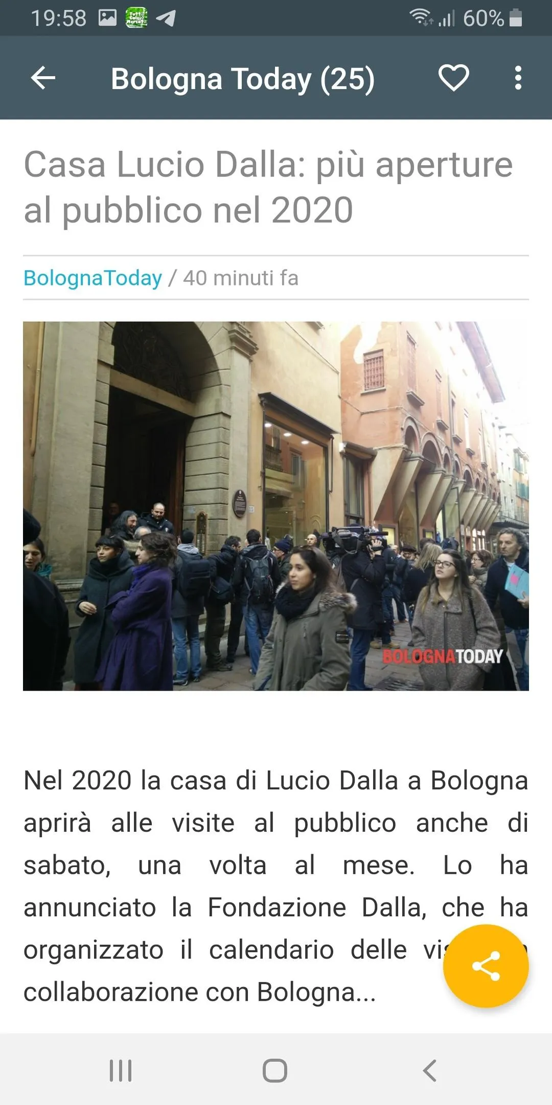 Bologna Live News | Indus Appstore | Screenshot