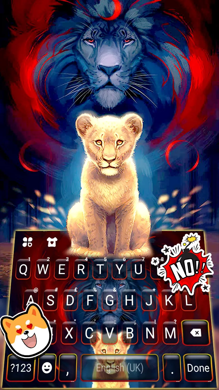 Wild Lion Keyboard Background | Indus Appstore | Screenshot