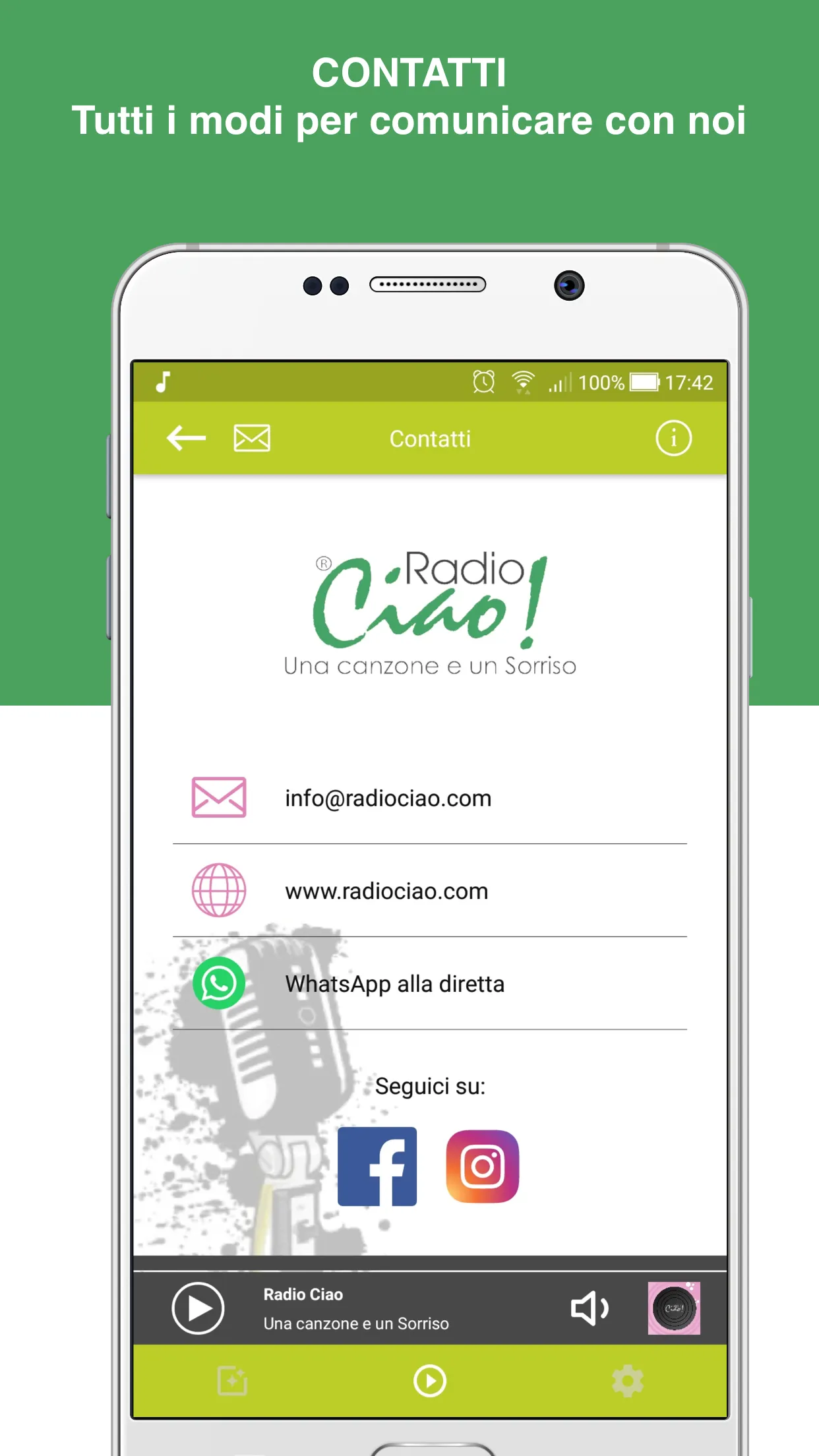 Radio Ciao | Indus Appstore | Screenshot