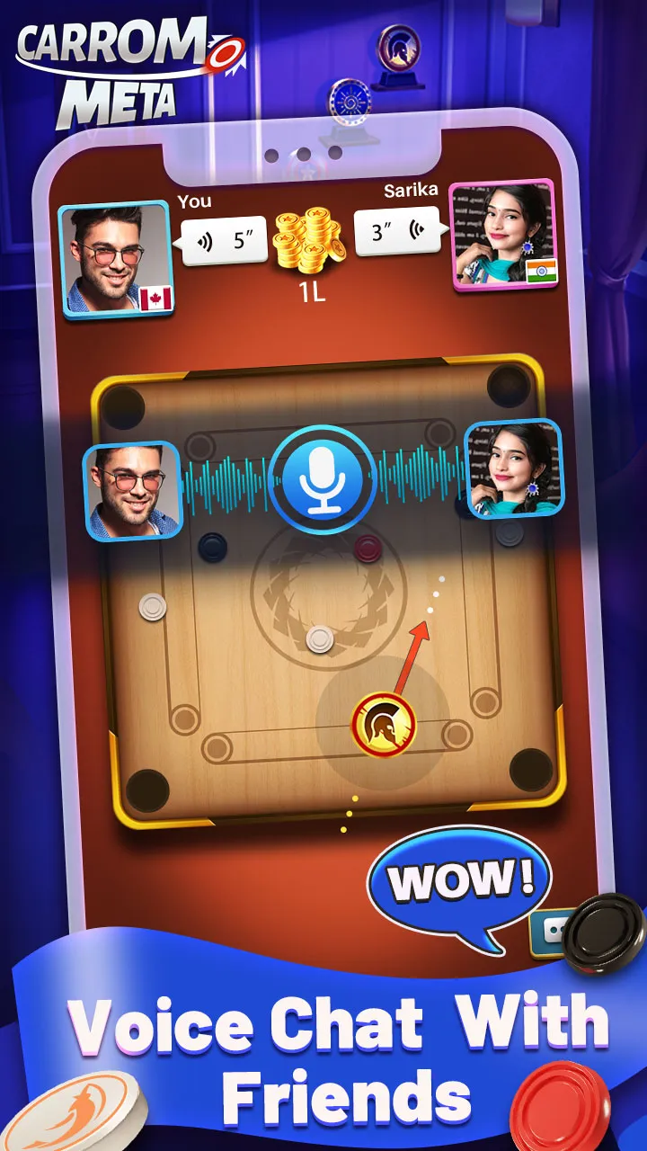 Carrom Meta-Board Disc Game | Indus Appstore | Screenshot