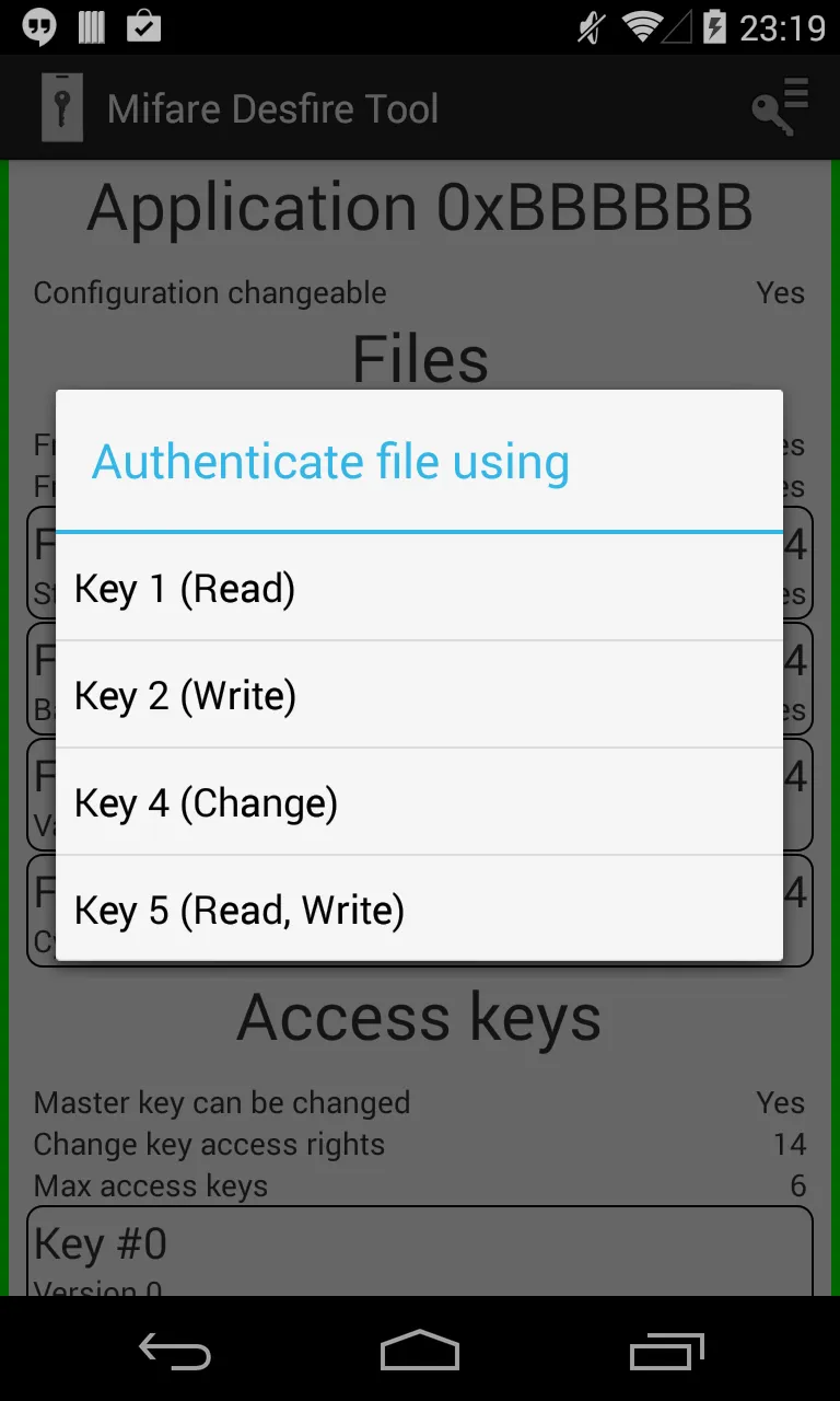 MIFARE DESFire EV1 NFC Tool | Indus Appstore | Screenshot