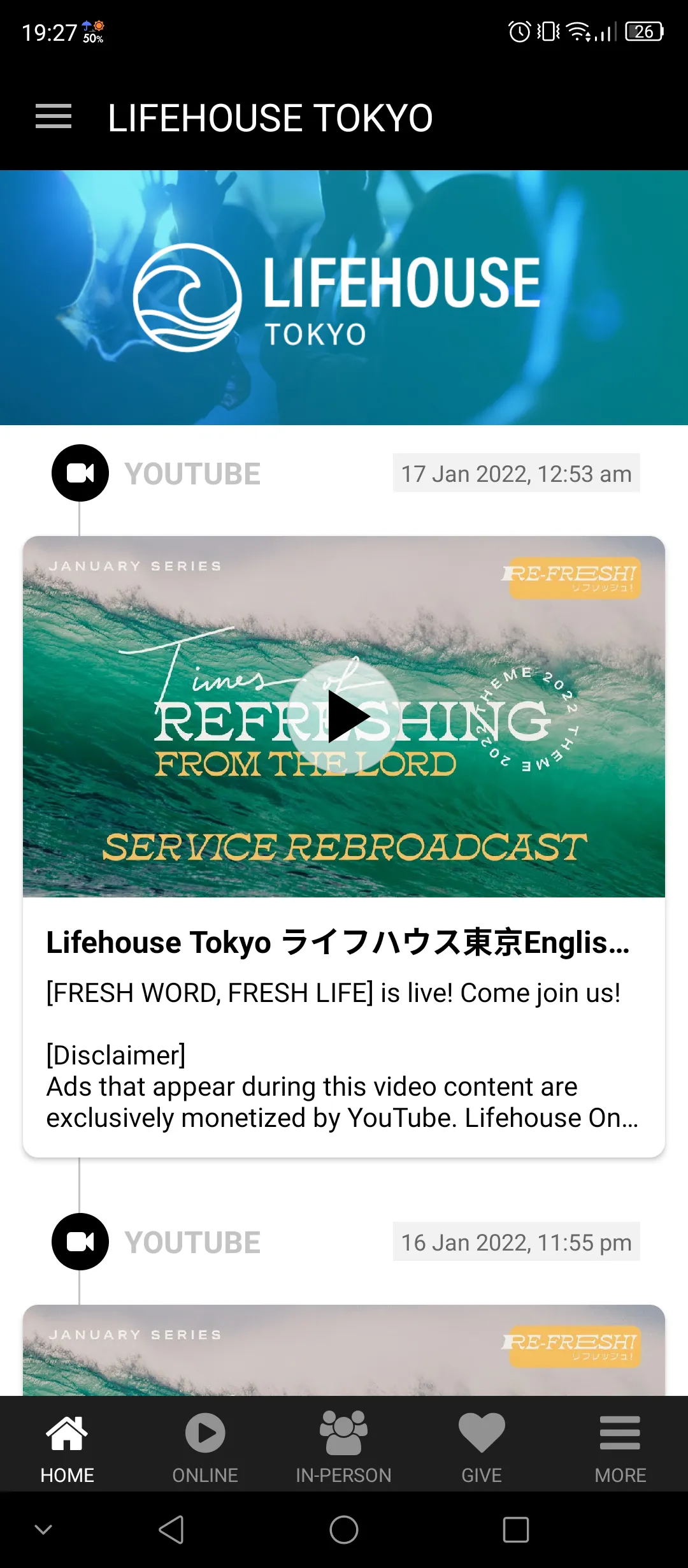 Lifehouse International Church | Indus Appstore | Screenshot