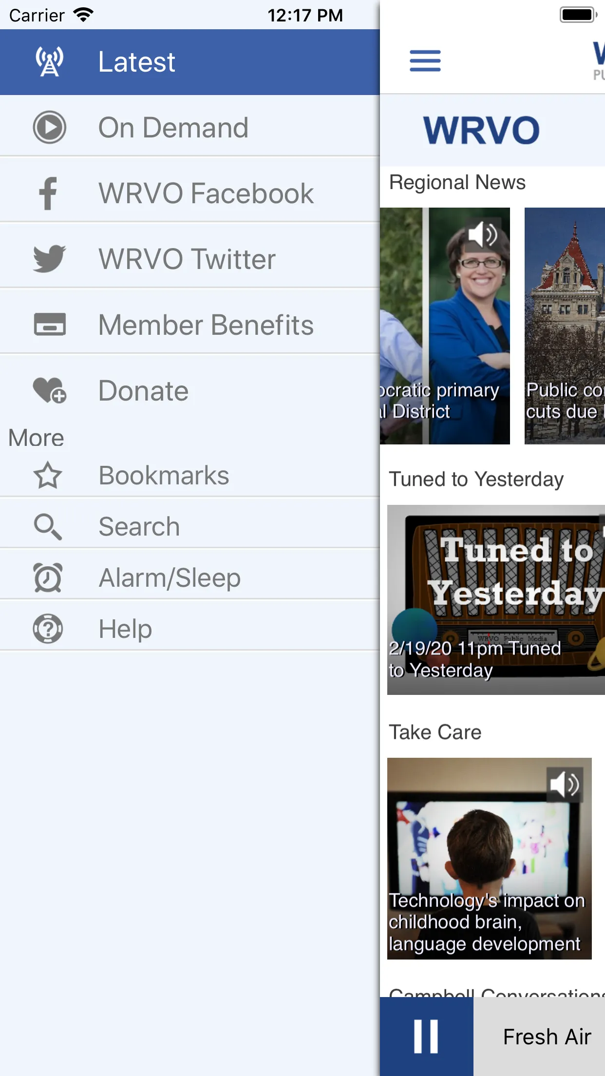 WRVO Public Media App | Indus Appstore | Screenshot