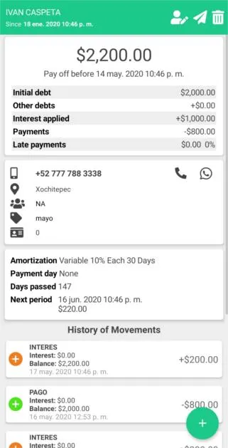 Morosos - Debtor Manager | Indus Appstore | Screenshot