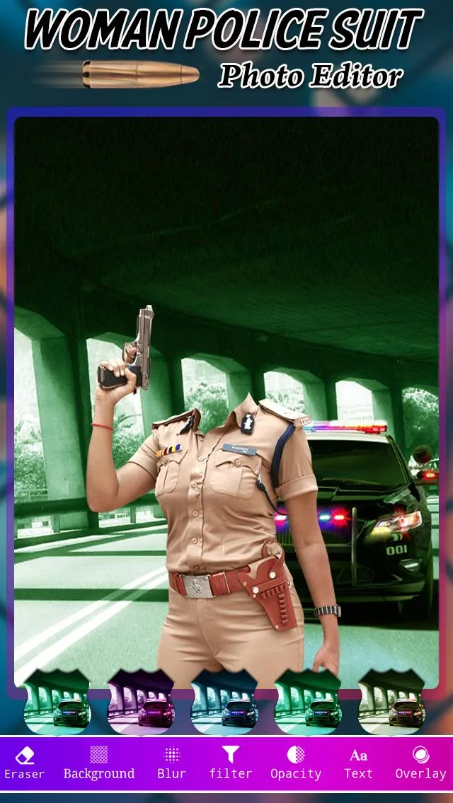 Woman Police Photo Suit | Indus Appstore | Screenshot