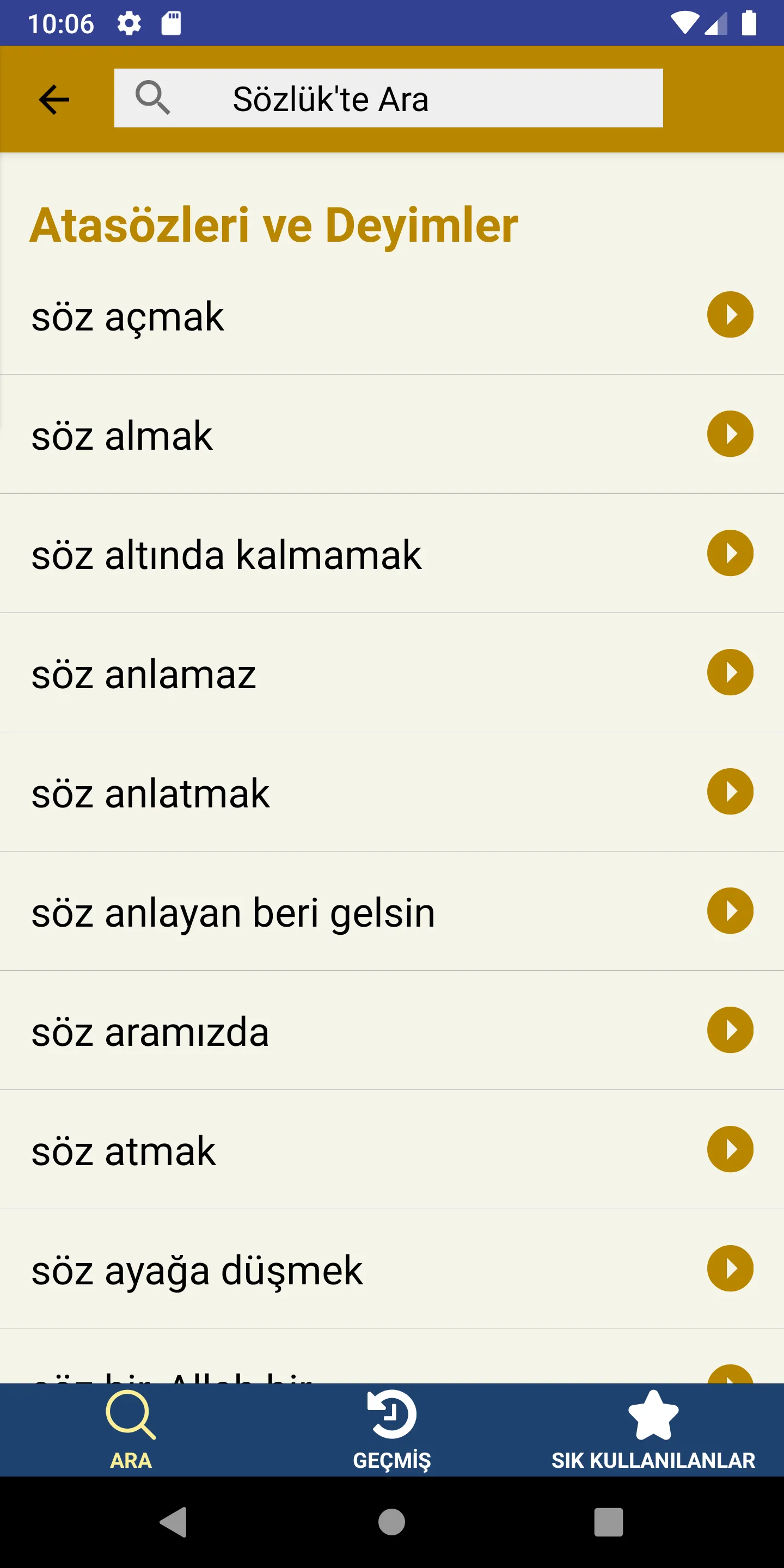 Türkçe Sözlük | Indus Appstore | Screenshot