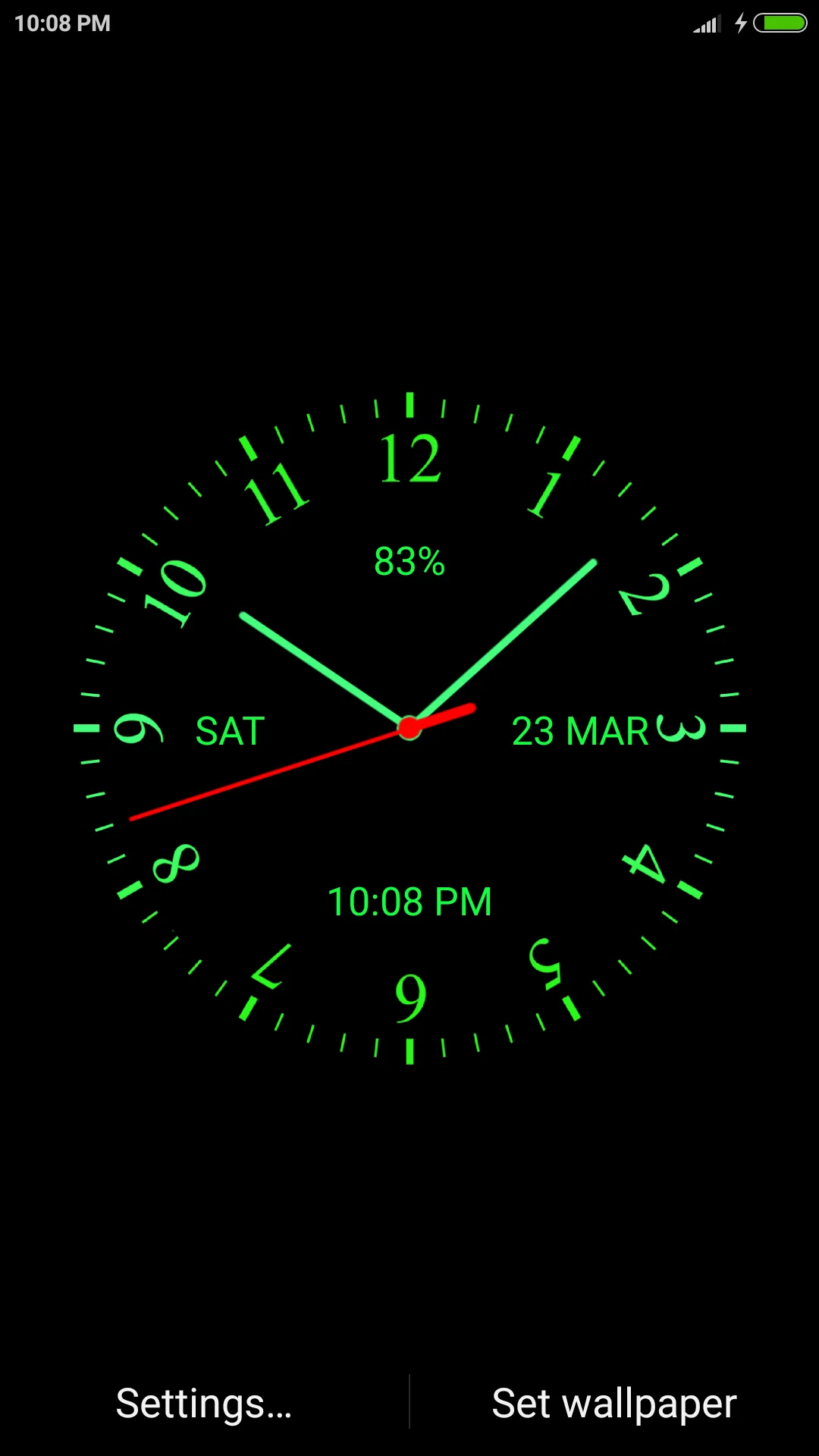 Analog Clock Live Wallpaper | Indus Appstore | Screenshot