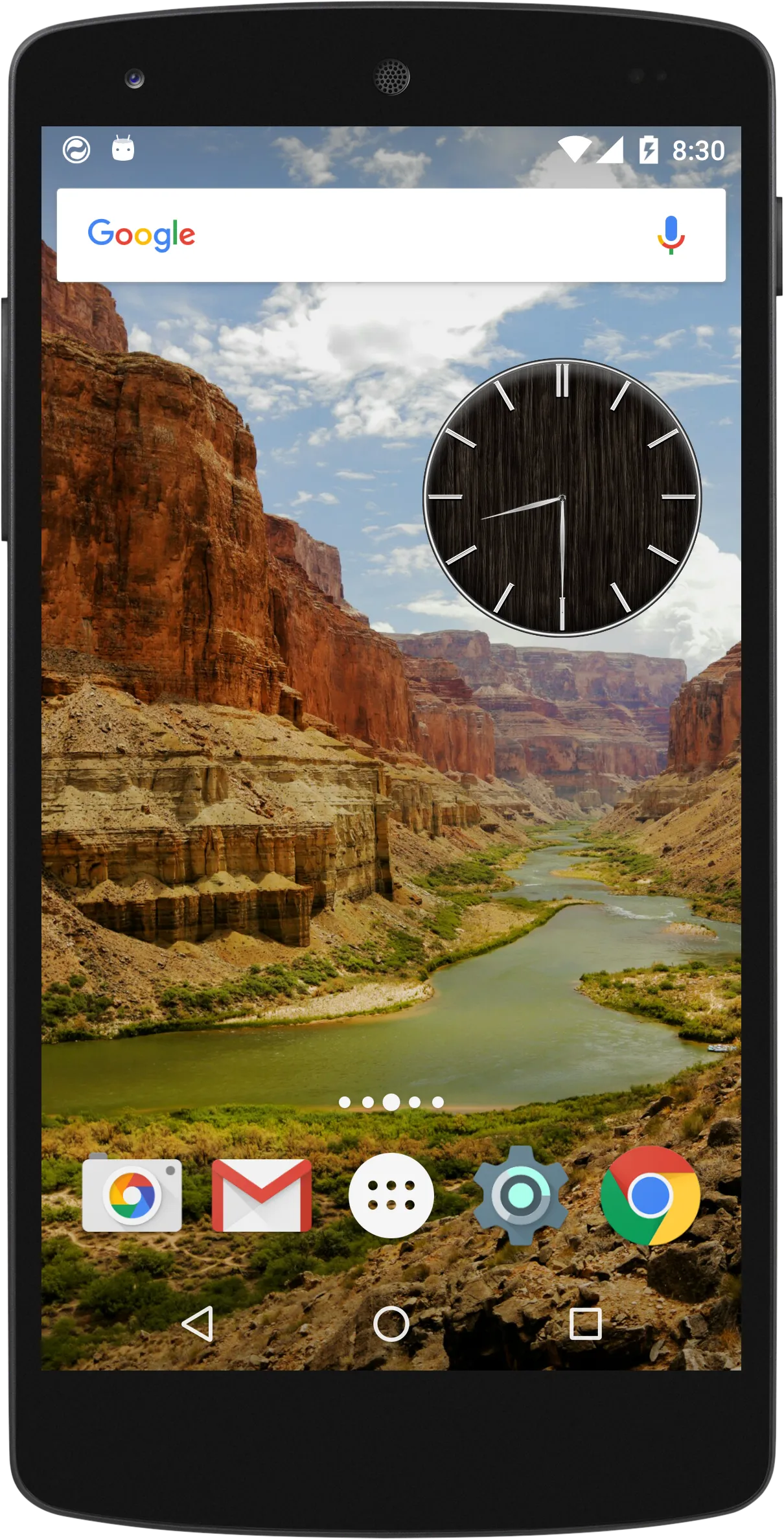 Simple Clock Widget | Indus Appstore | Screenshot