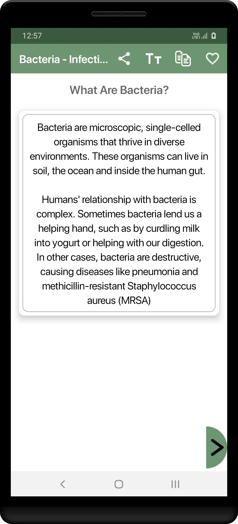 Bacteria - Infections and Type | Indus Appstore | Screenshot