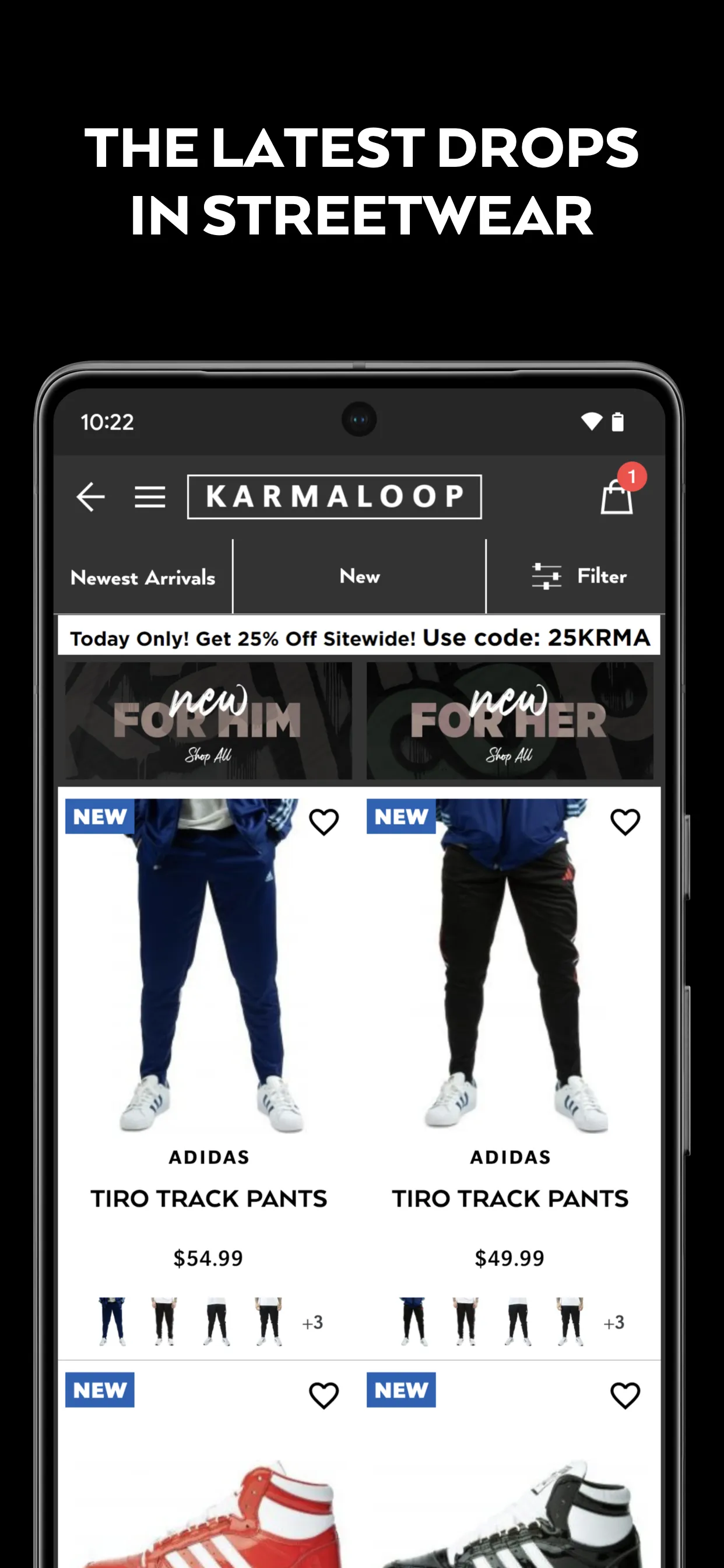 Karmaloop | Indus Appstore | Screenshot