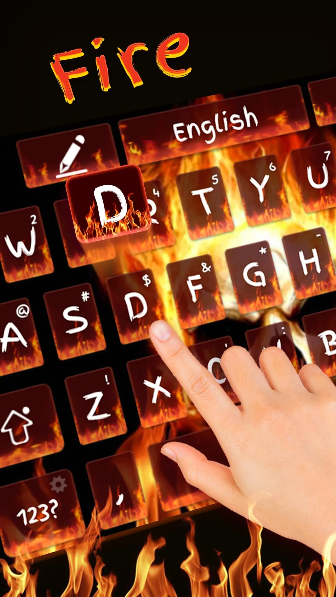 Fire Skull Keyboard | Indus Appstore | Screenshot