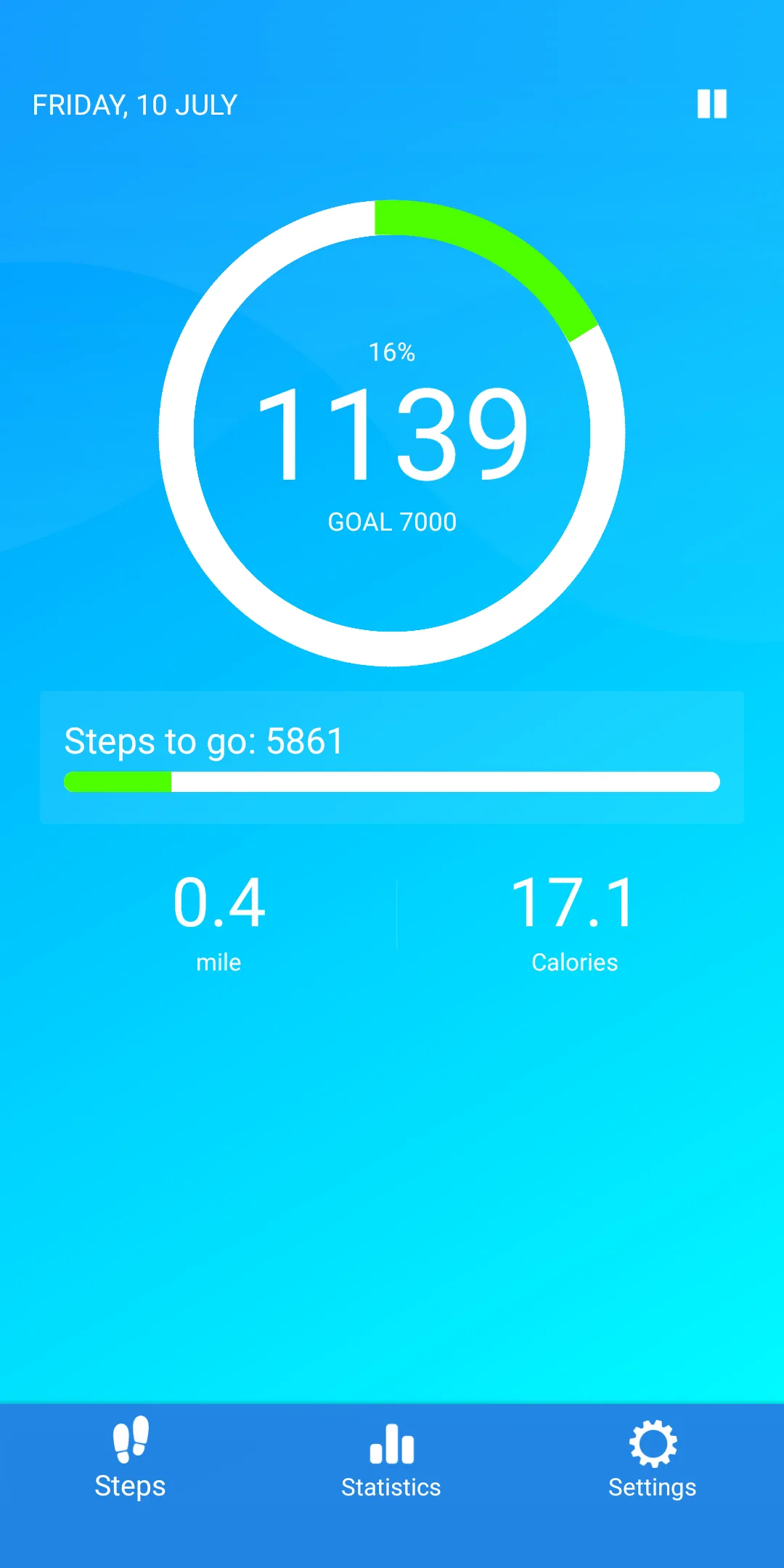 Pedometer - steps counter | Indus Appstore | Screenshot