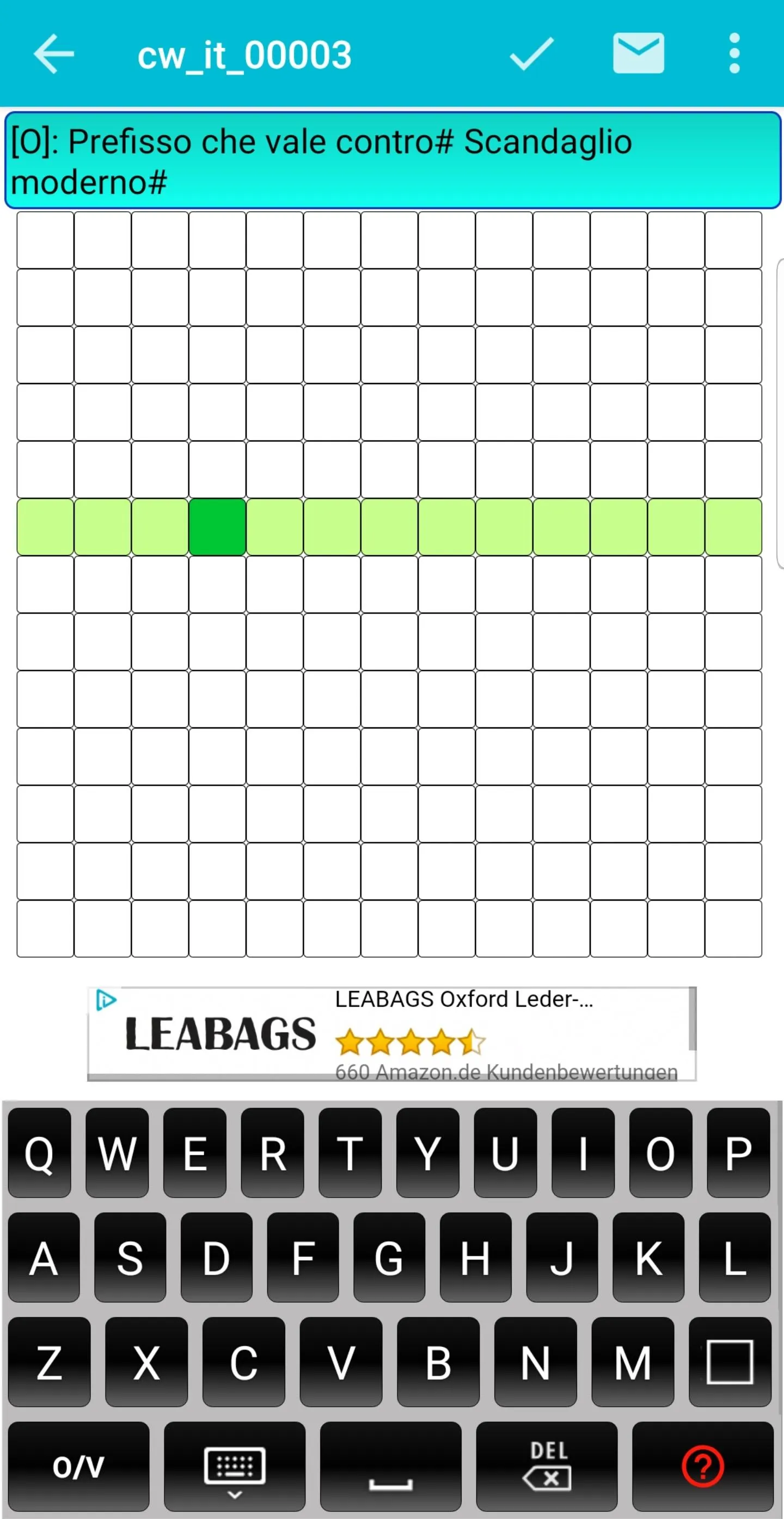 Italian Crossword Puzzles | Indus Appstore | Screenshot