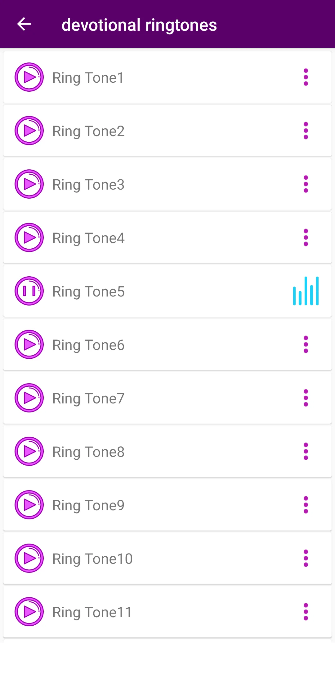 Hindu devotional ringtones(Vol | Indus Appstore | Screenshot