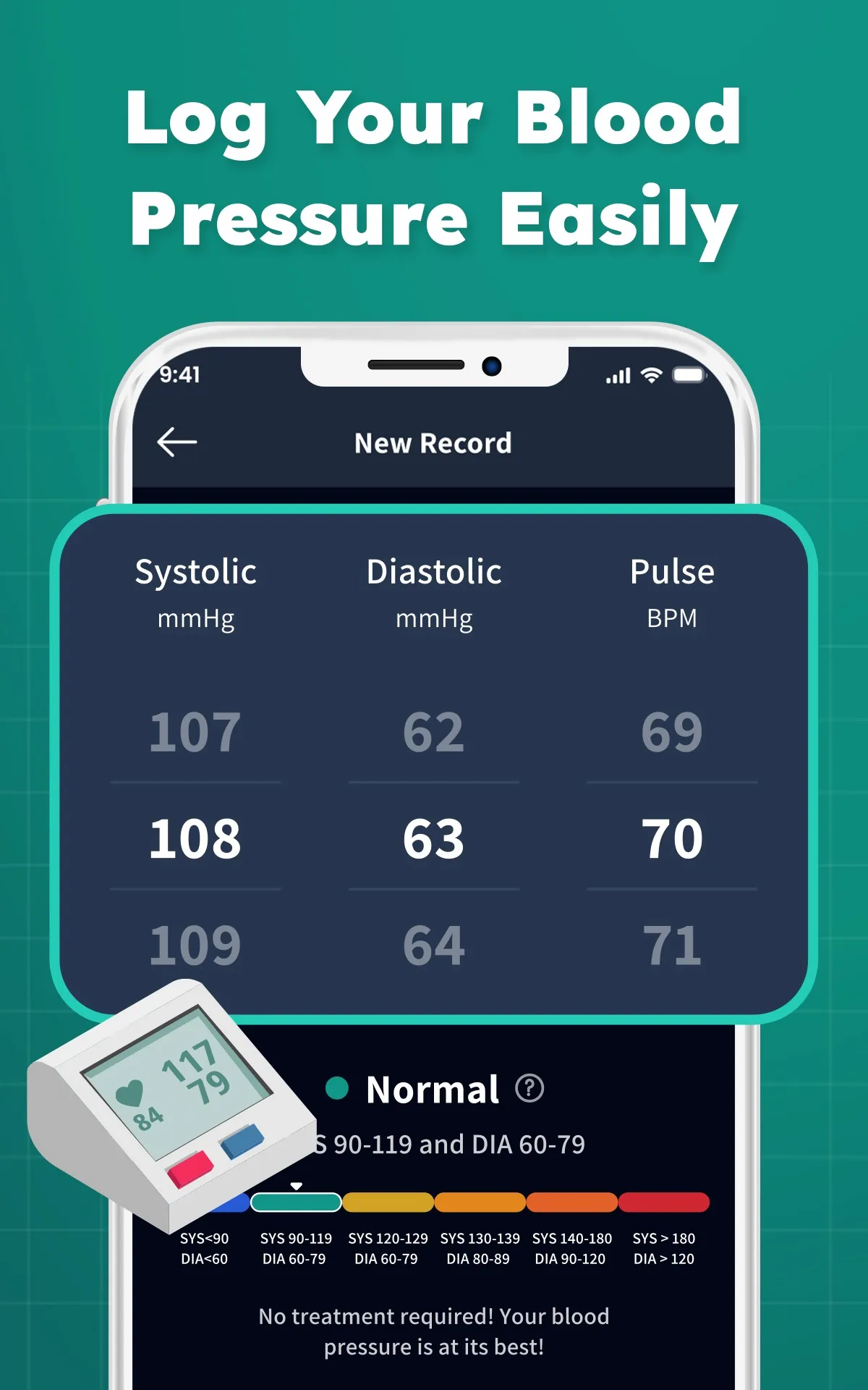 Measurement Log: BP App | Indus Appstore | Screenshot