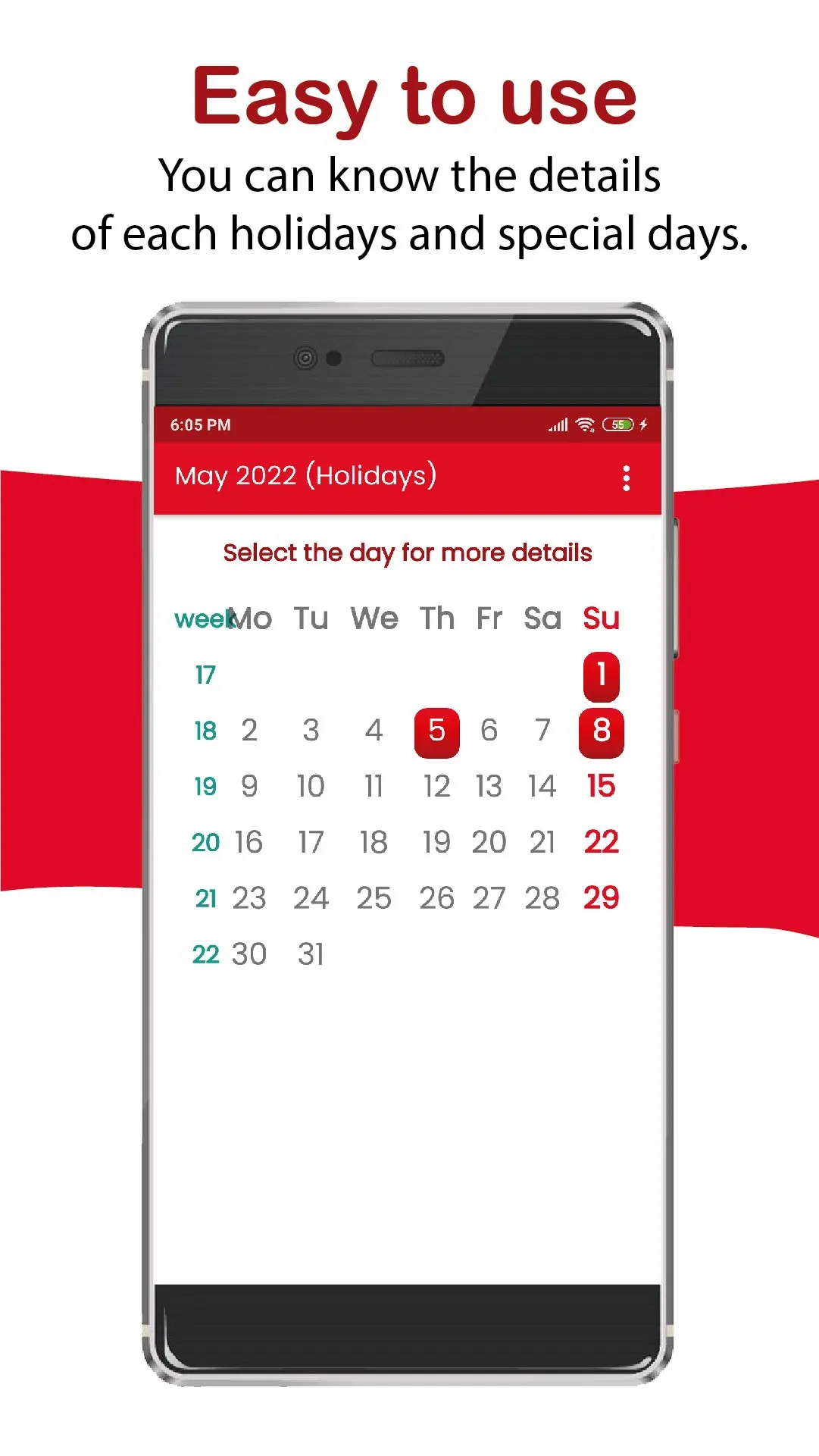 South Korea calendar 2024 | Indus Appstore | Screenshot