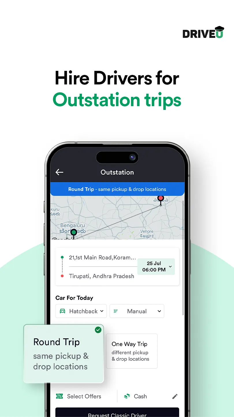 DriveU: Drivers & Car Services | Indus Appstore | Screenshot