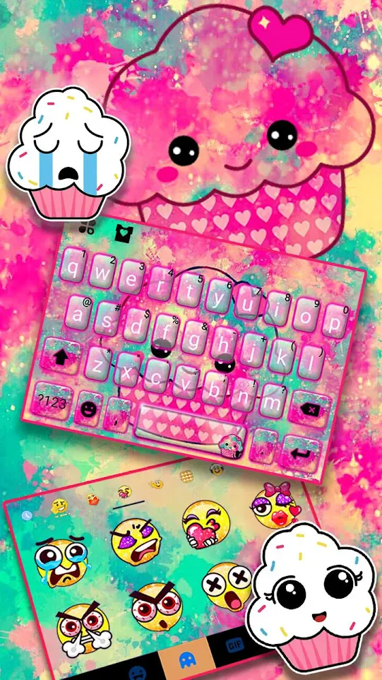 Tasty Cupcake Keyboard Theme | Indus Appstore | Screenshot