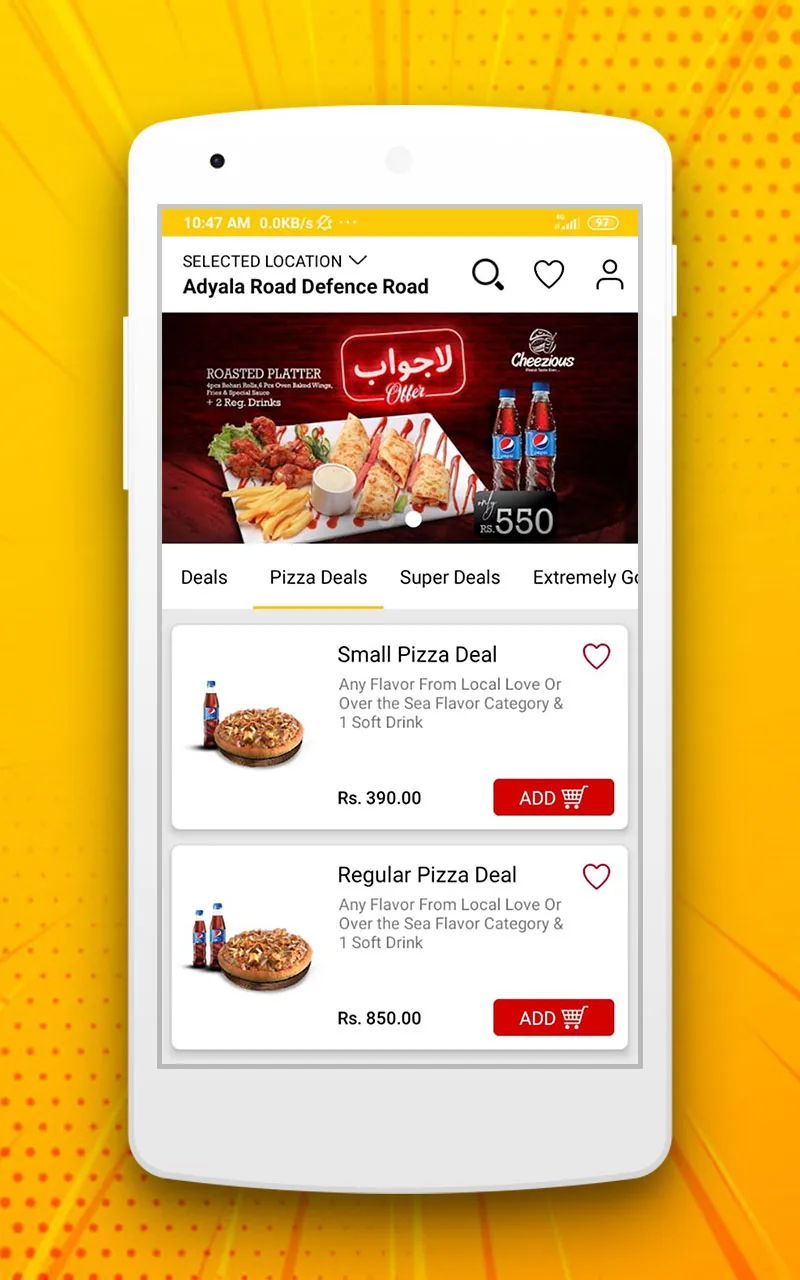 Cheezious | Indus Appstore | Screenshot