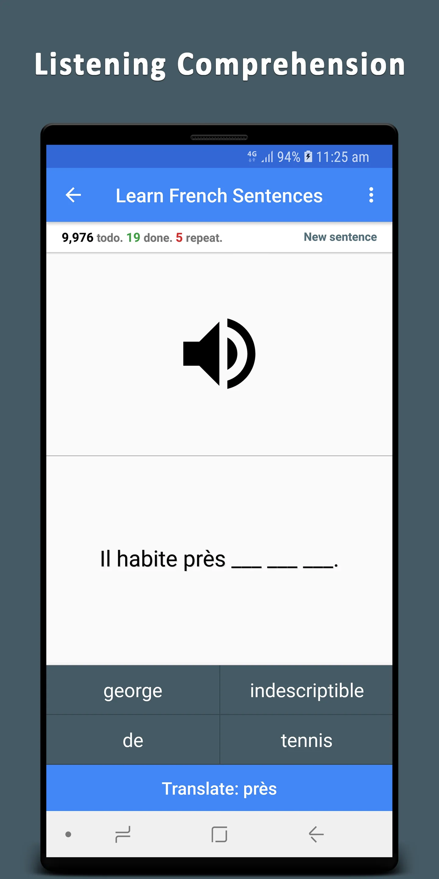 Learn French Sentences | Indus Appstore | Screenshot