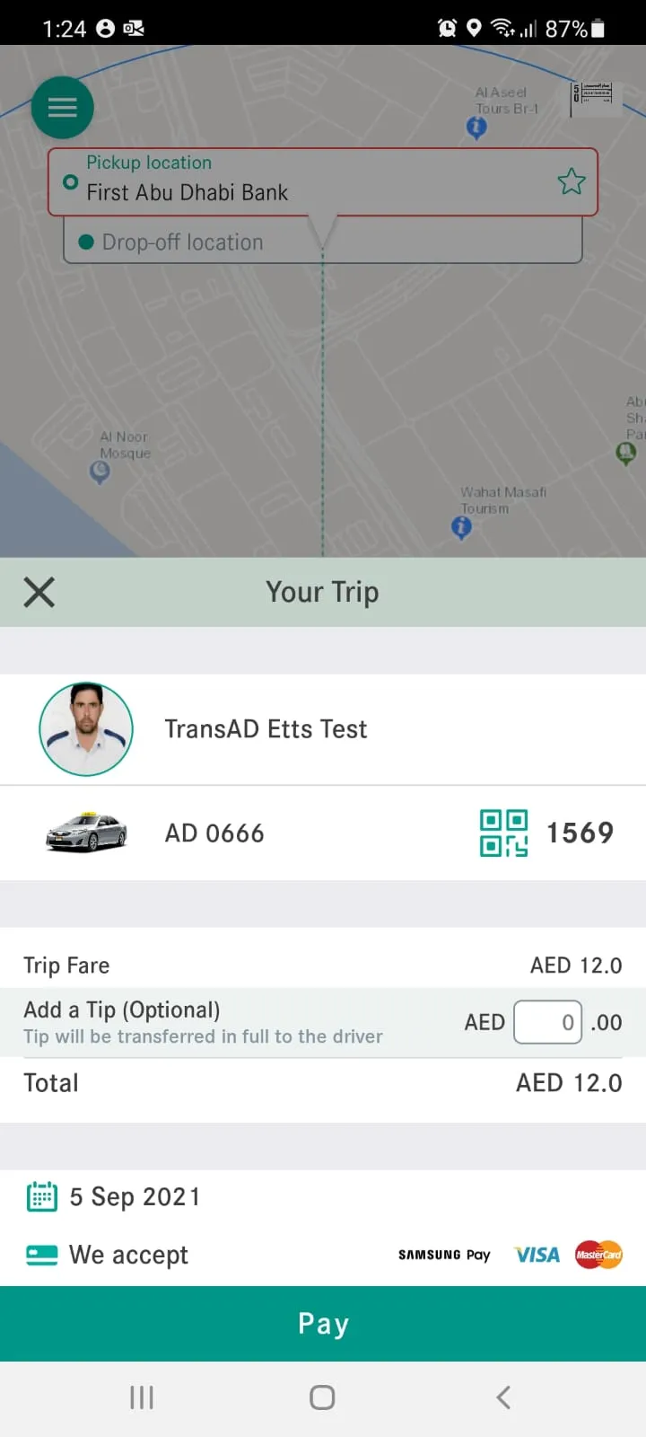 Abu Dhabi Taxi | Indus Appstore | Screenshot