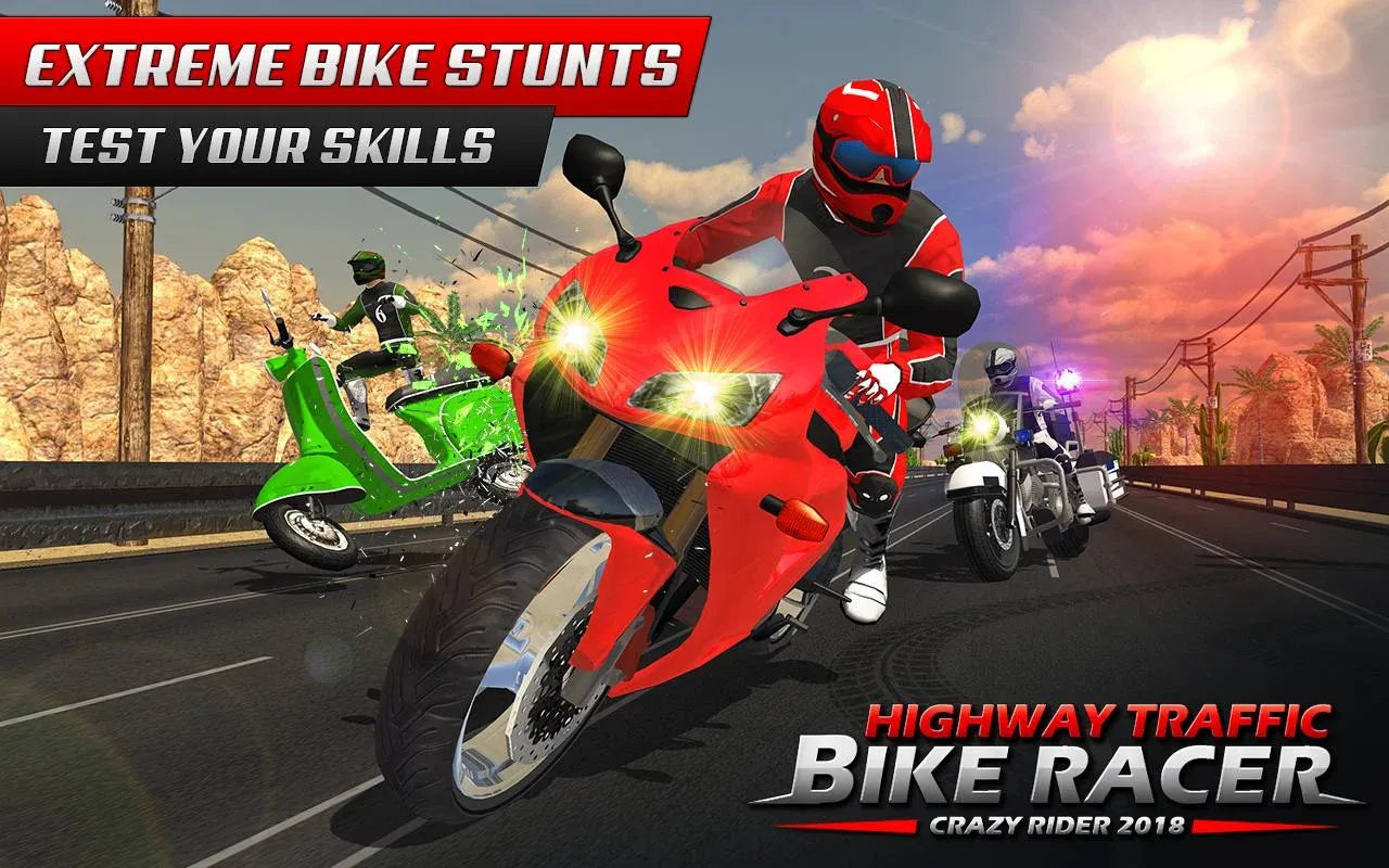 Highway Rider Bike Racing Game | Indus Appstore | Screenshot