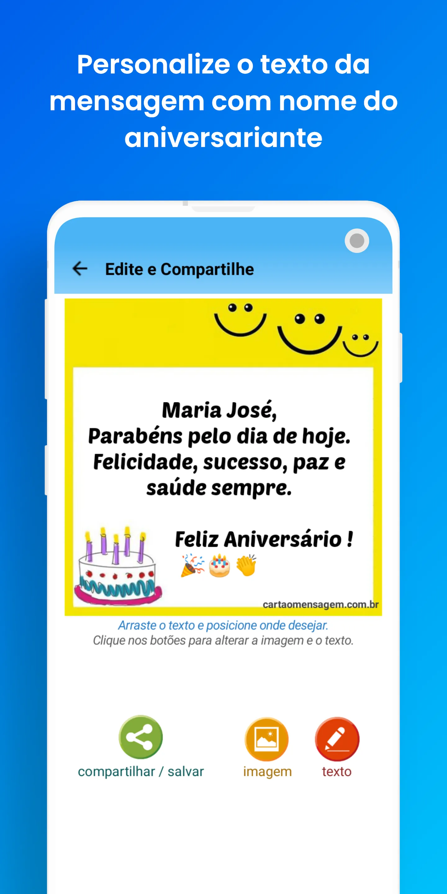 Cartão Mensagem de Aniversário | Indus Appstore | Screenshot