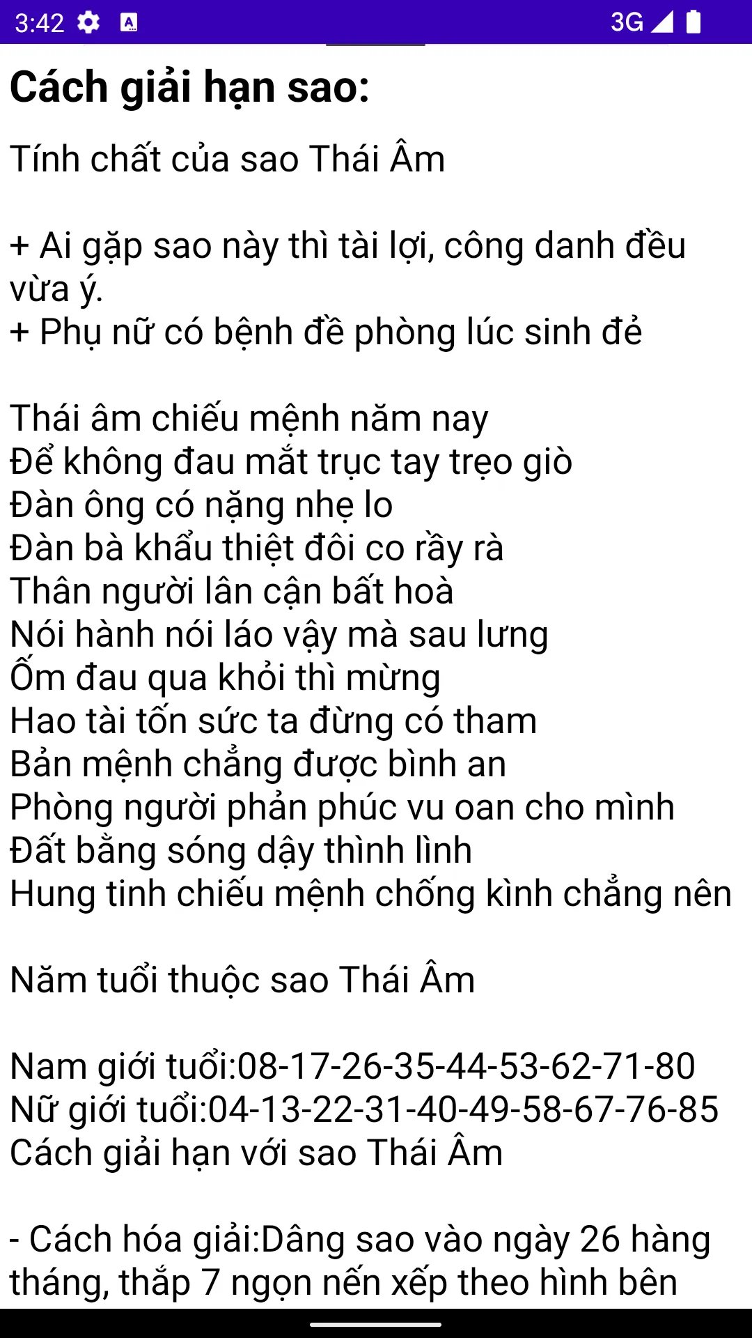 Sao Chiếu Mệnh | Indus Appstore | Screenshot