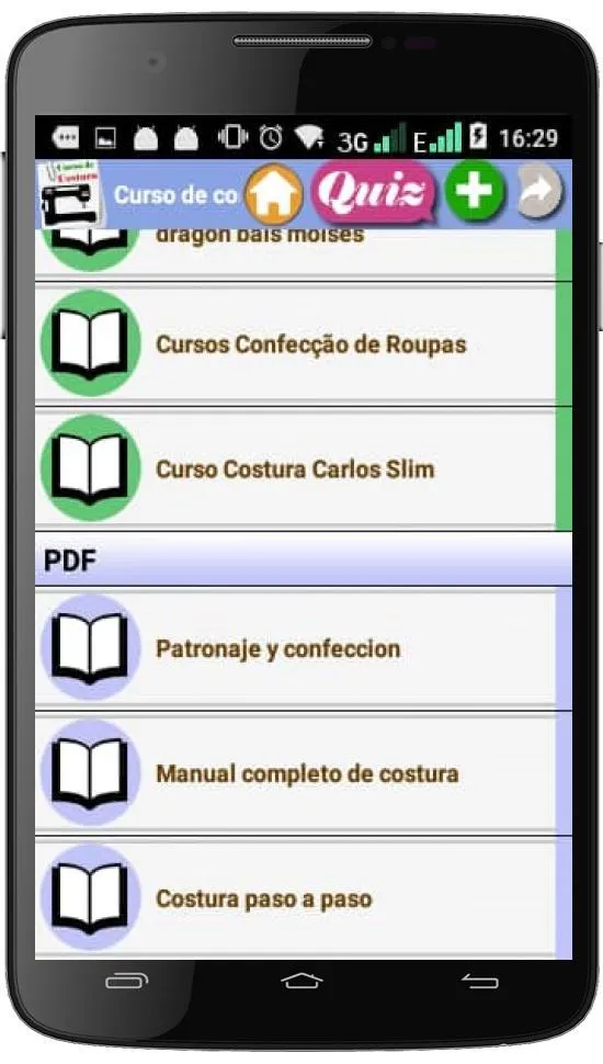 CURSO DE COSTURA | Indus Appstore | Screenshot