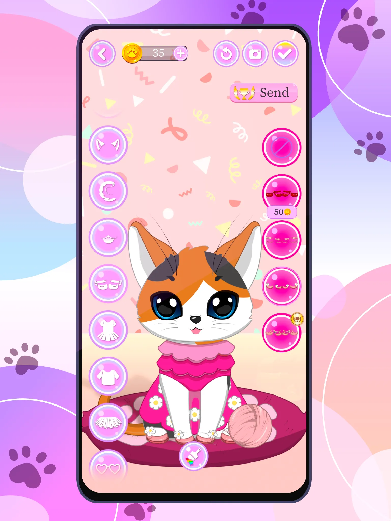 Fluffy Cat Dress Up Games | Indus Appstore | Screenshot