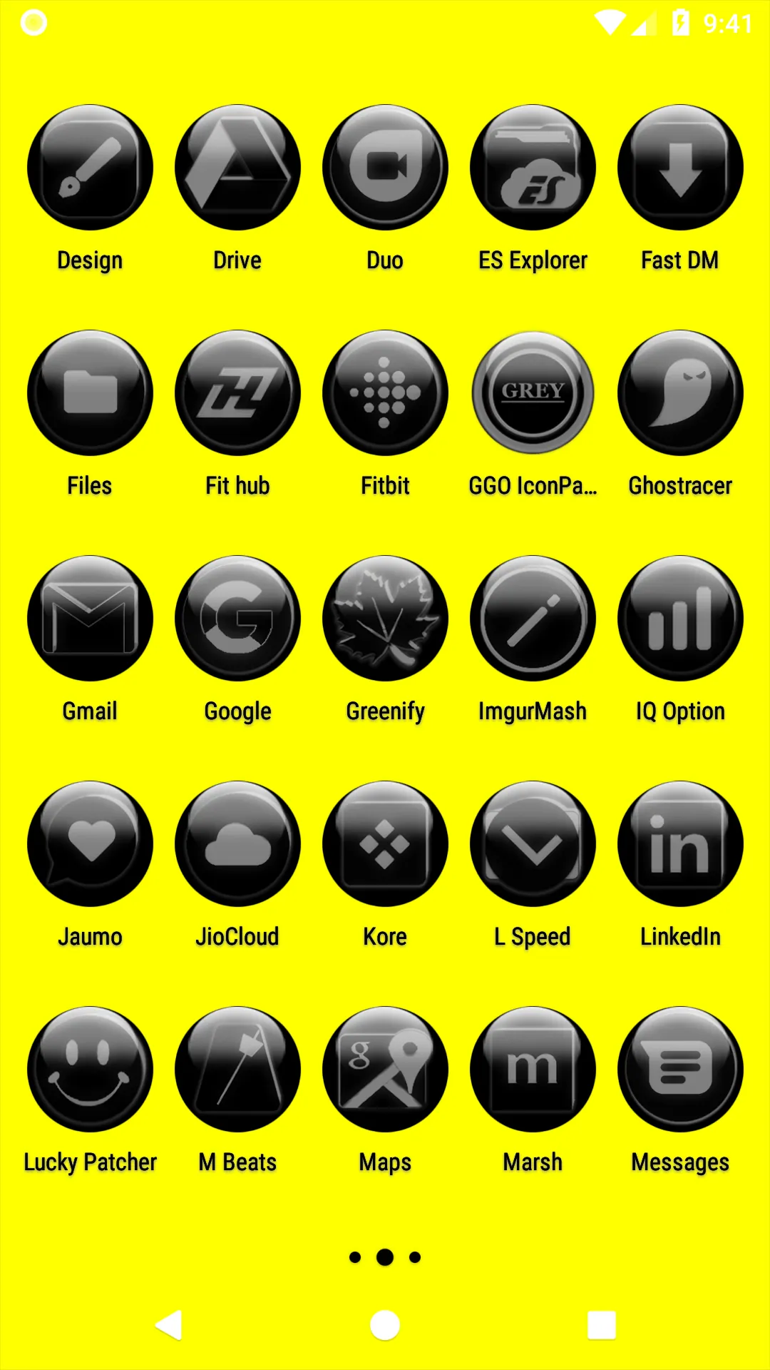 Grey Glass Orb Icon Pack | Indus Appstore | Screenshot