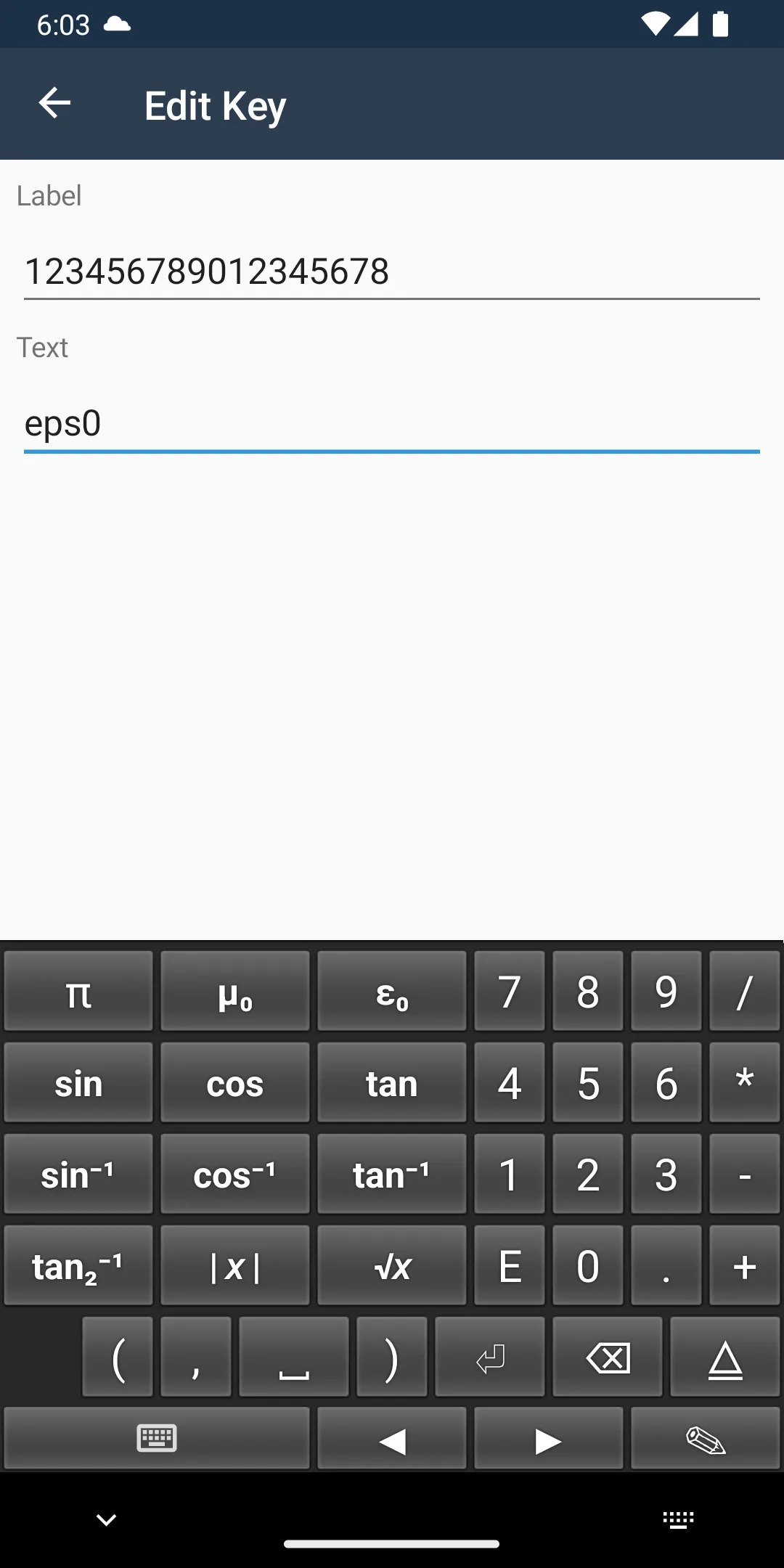 Math Keyboard | Indus Appstore | Screenshot