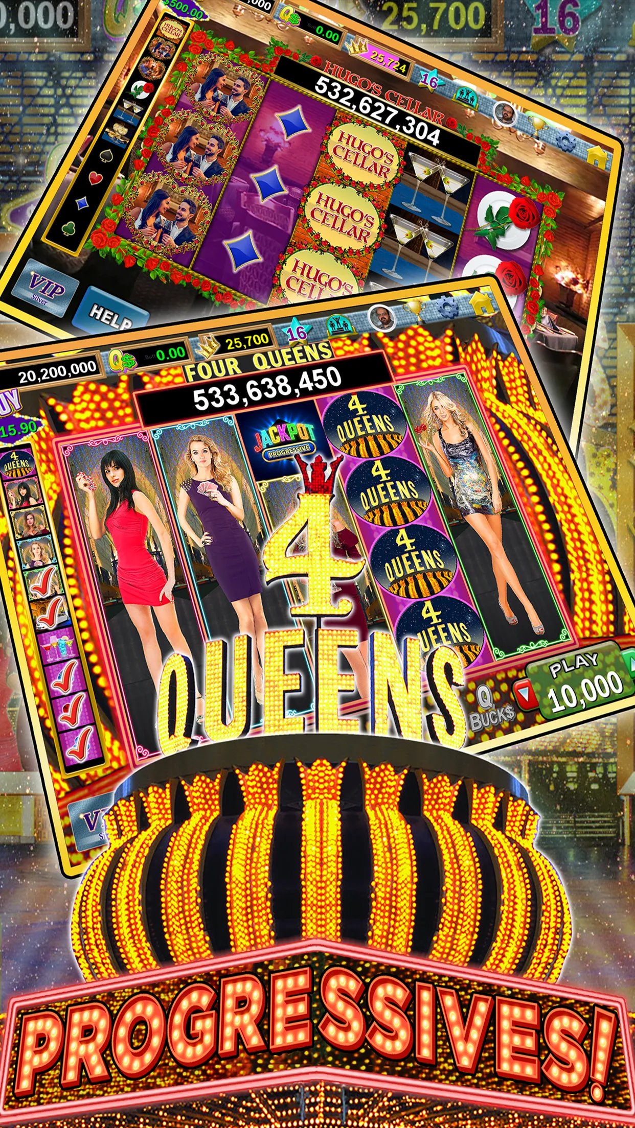 Four Queens Social Casino | Indus Appstore | Screenshot