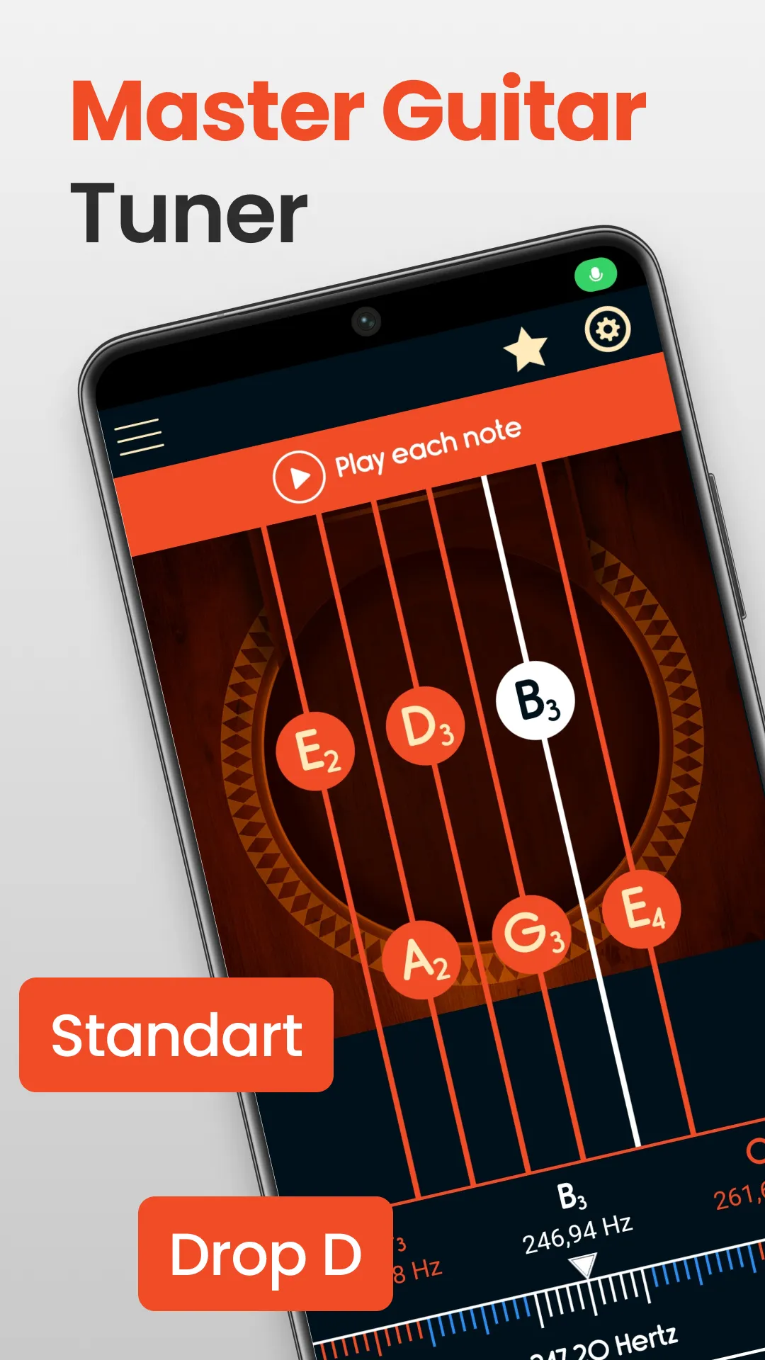 Master Guitar Tuner | Indus Appstore | Screenshot