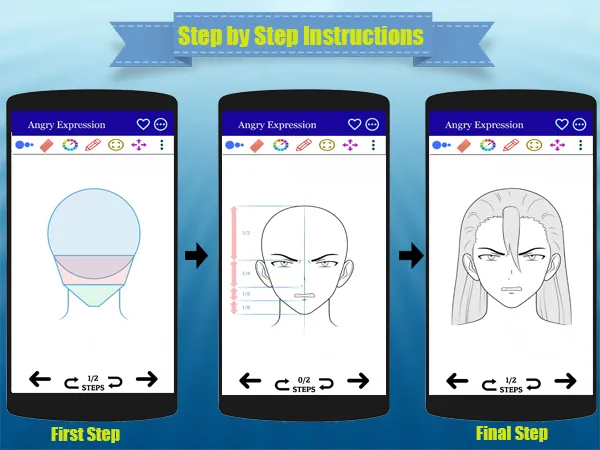 How to Draw Anime Faces | Indus Appstore | Screenshot