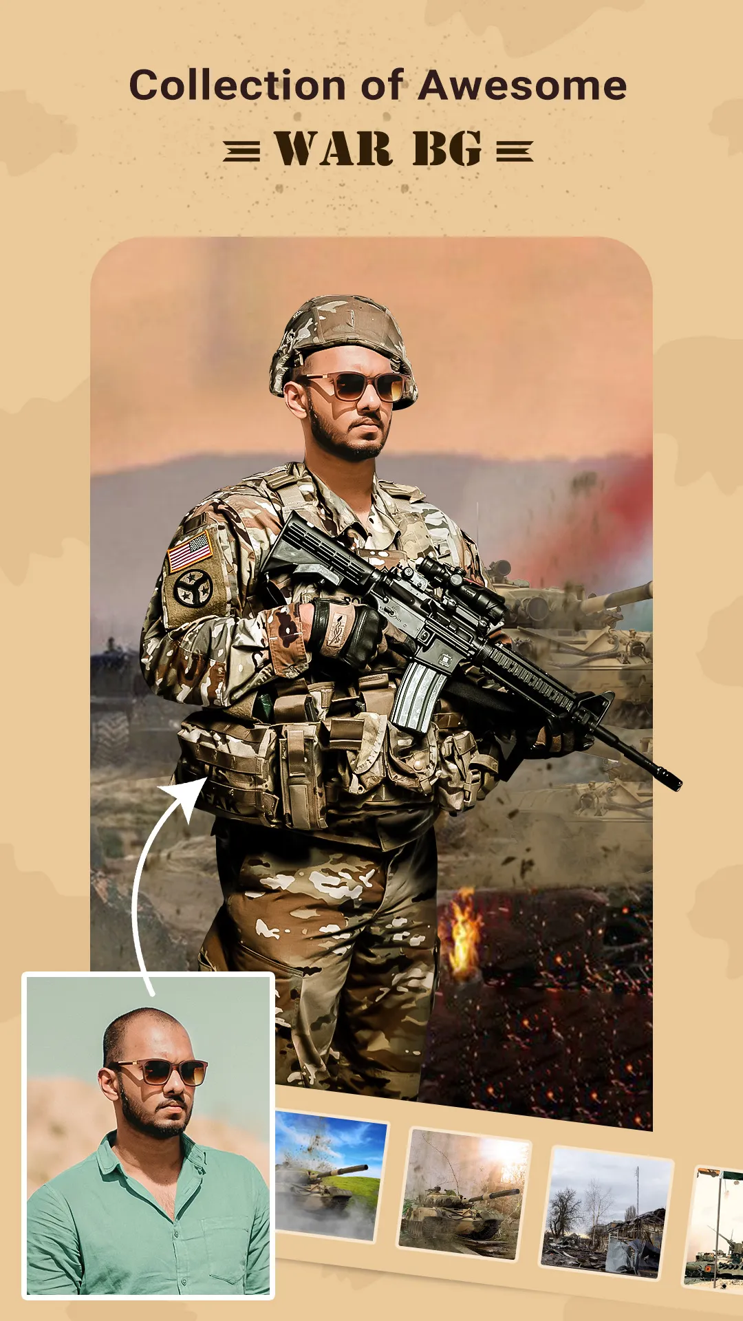 Army Photo Suit - Photo Editor | Indus Appstore | Screenshot