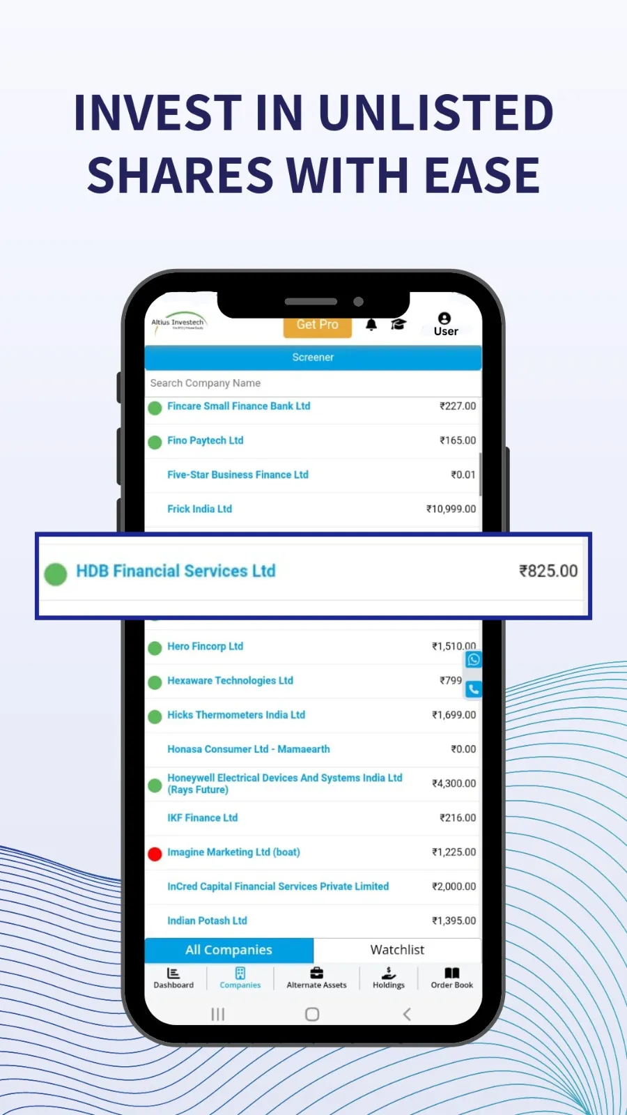 Altius Invest: Pre IPOs, NCDs | Indus Appstore | Screenshot