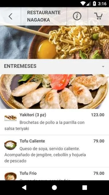 RESTAURANTE NAGAOKA | Indus Appstore | Screenshot