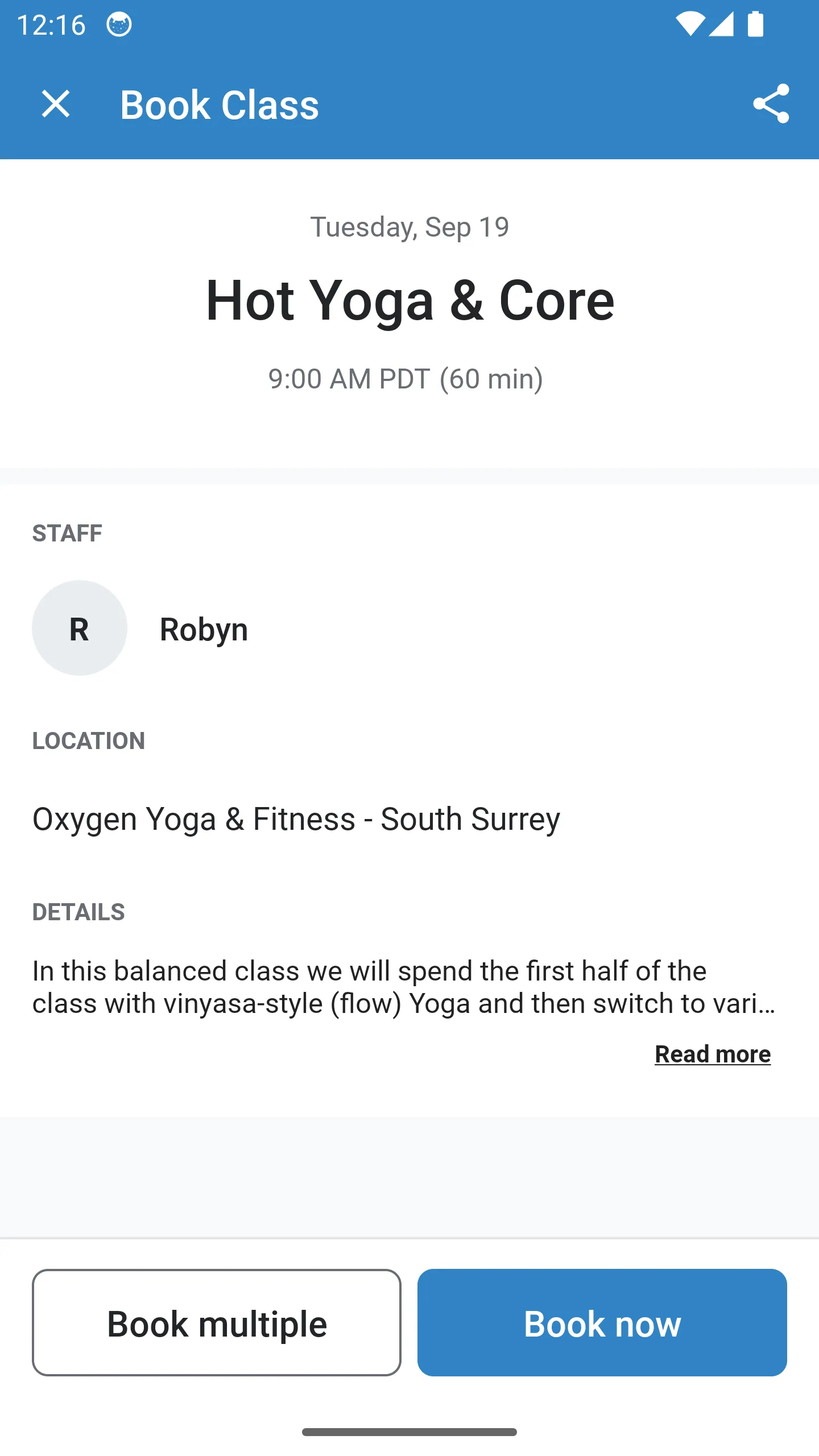 Oxygen Yoga & Fitness | Indus Appstore | Screenshot