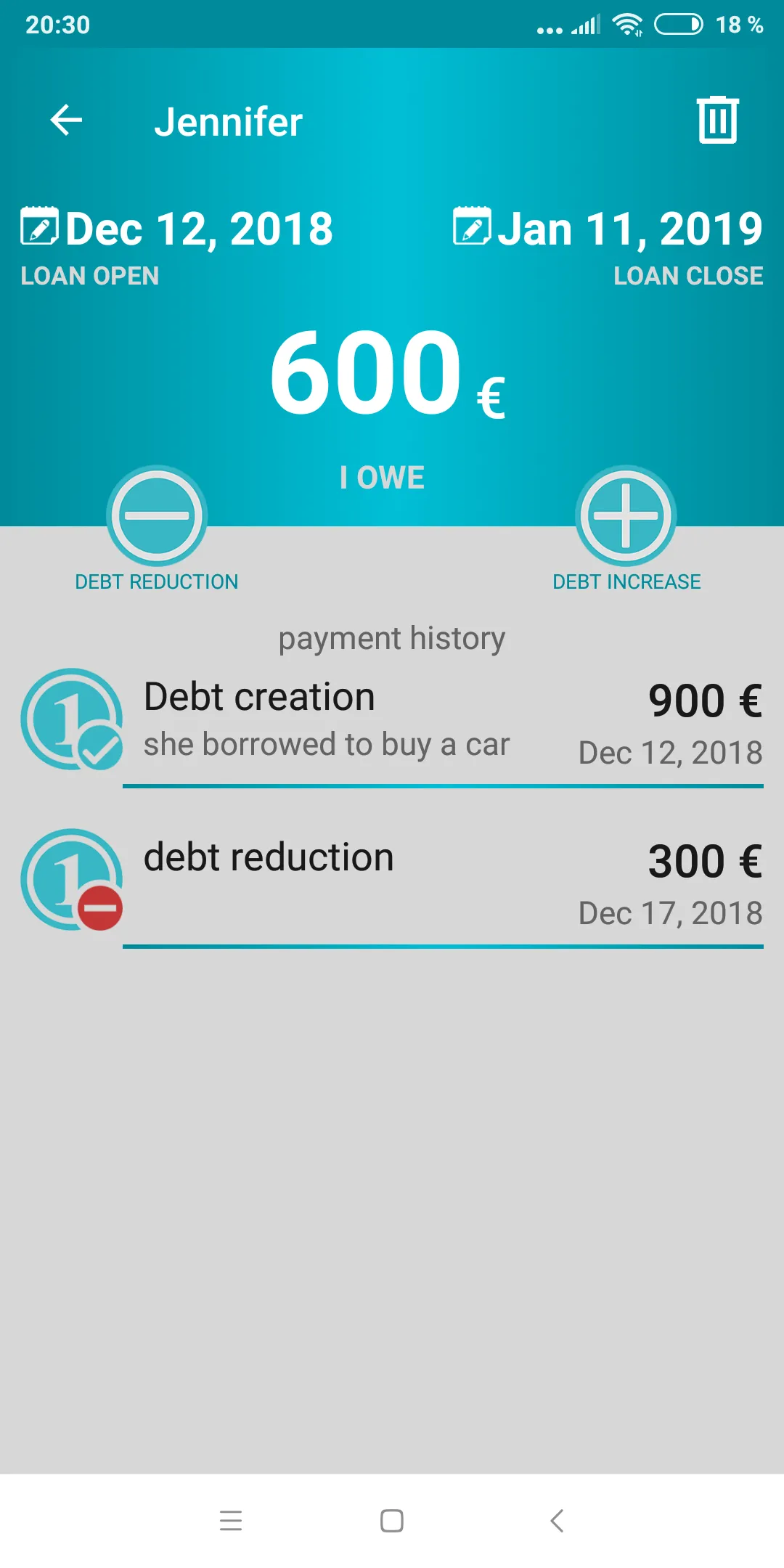 My Debts | Indus Appstore | Screenshot