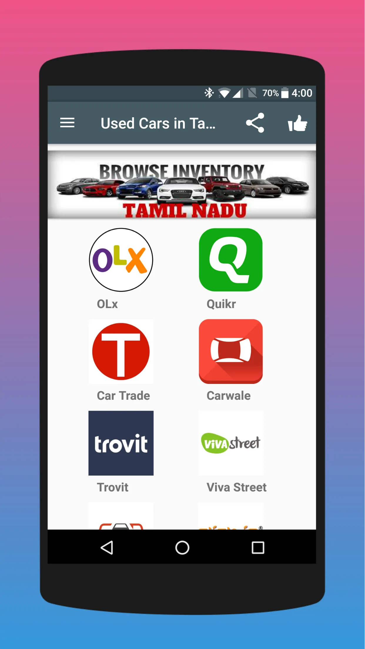 Used Cars in Tamil Nadu | Indus Appstore | Screenshot